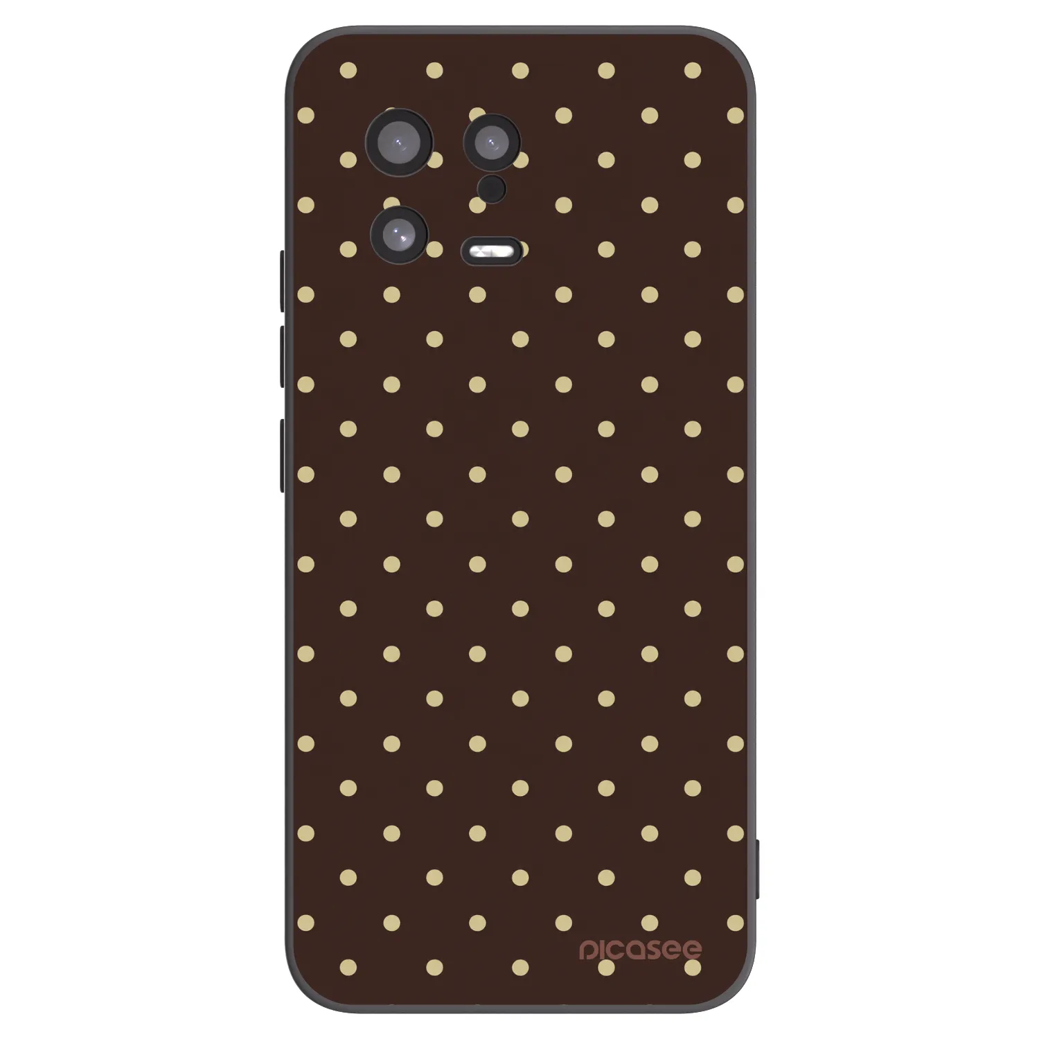 Picasee fekete szilikon tok az alábbi mobiltelefonokra Xiaomi 13 - Vanilla Dots & Chocolate