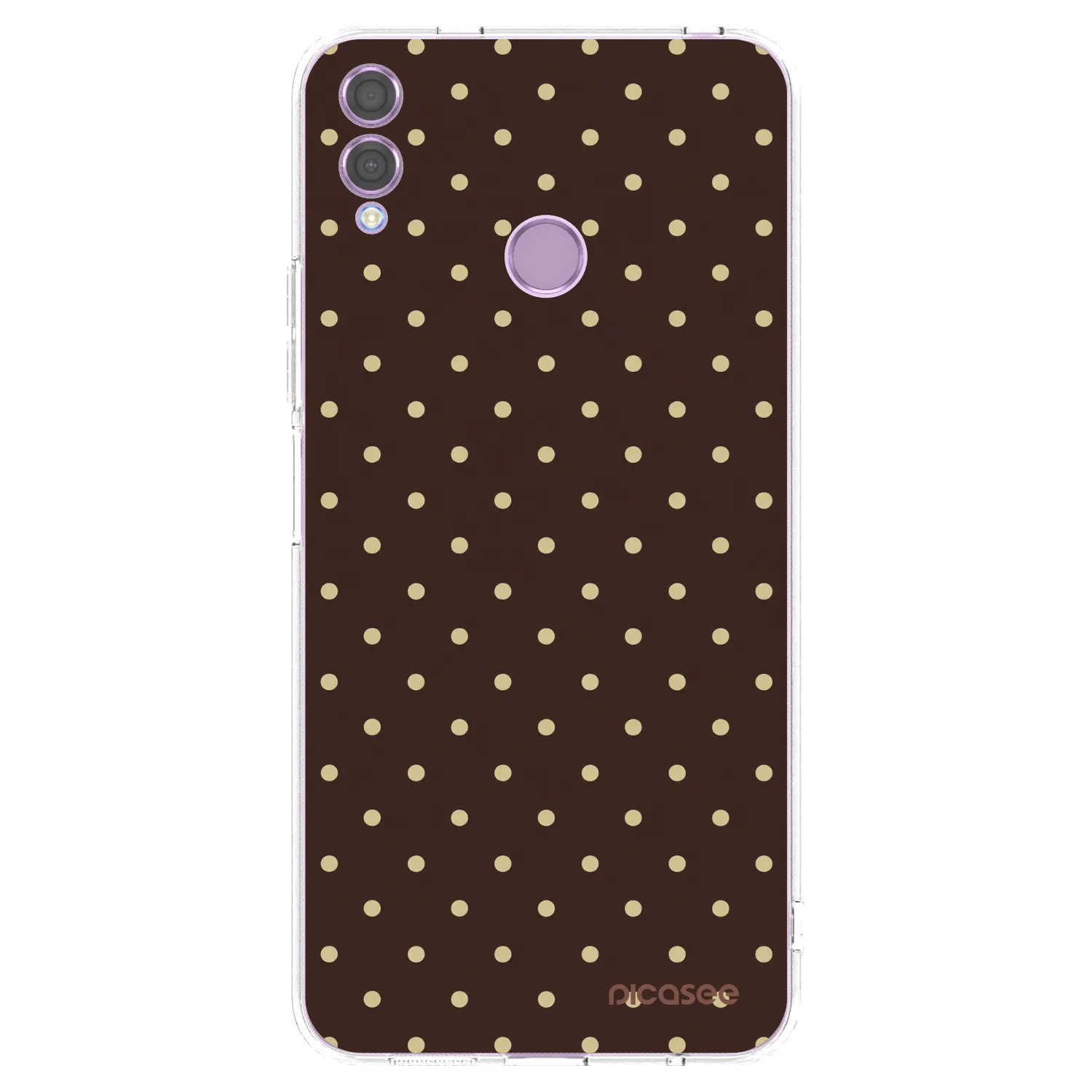 Picasee átlátszó szilikon tok az alábbi mobiltelefonokra Honor 8X - Vanilla Dots & Chocolate