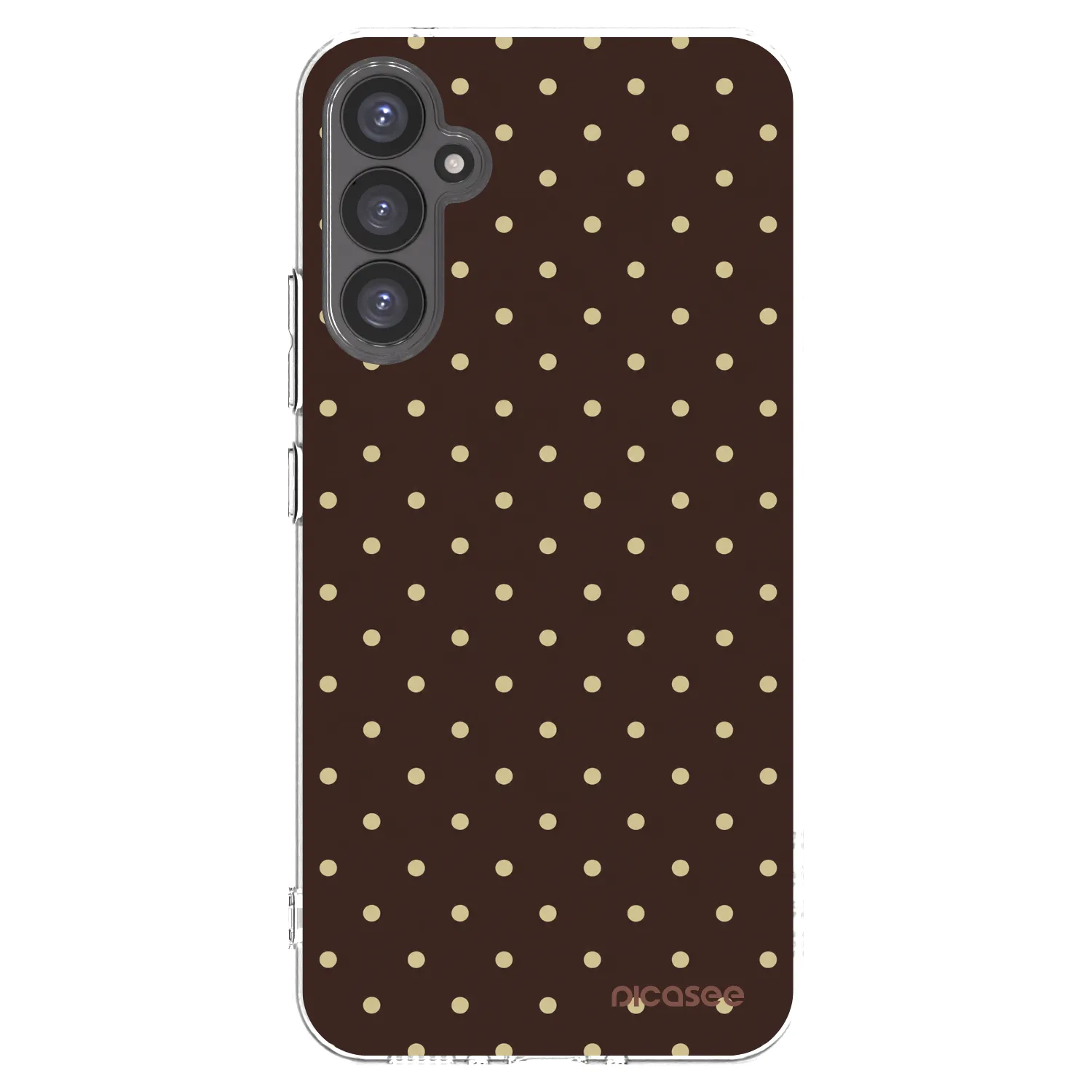 Picasee átlátszó szilikon tok az alábbi mobiltelefonokra Samsung Galaxy A34 5G A346B - Vanilla Dots & Chocolate