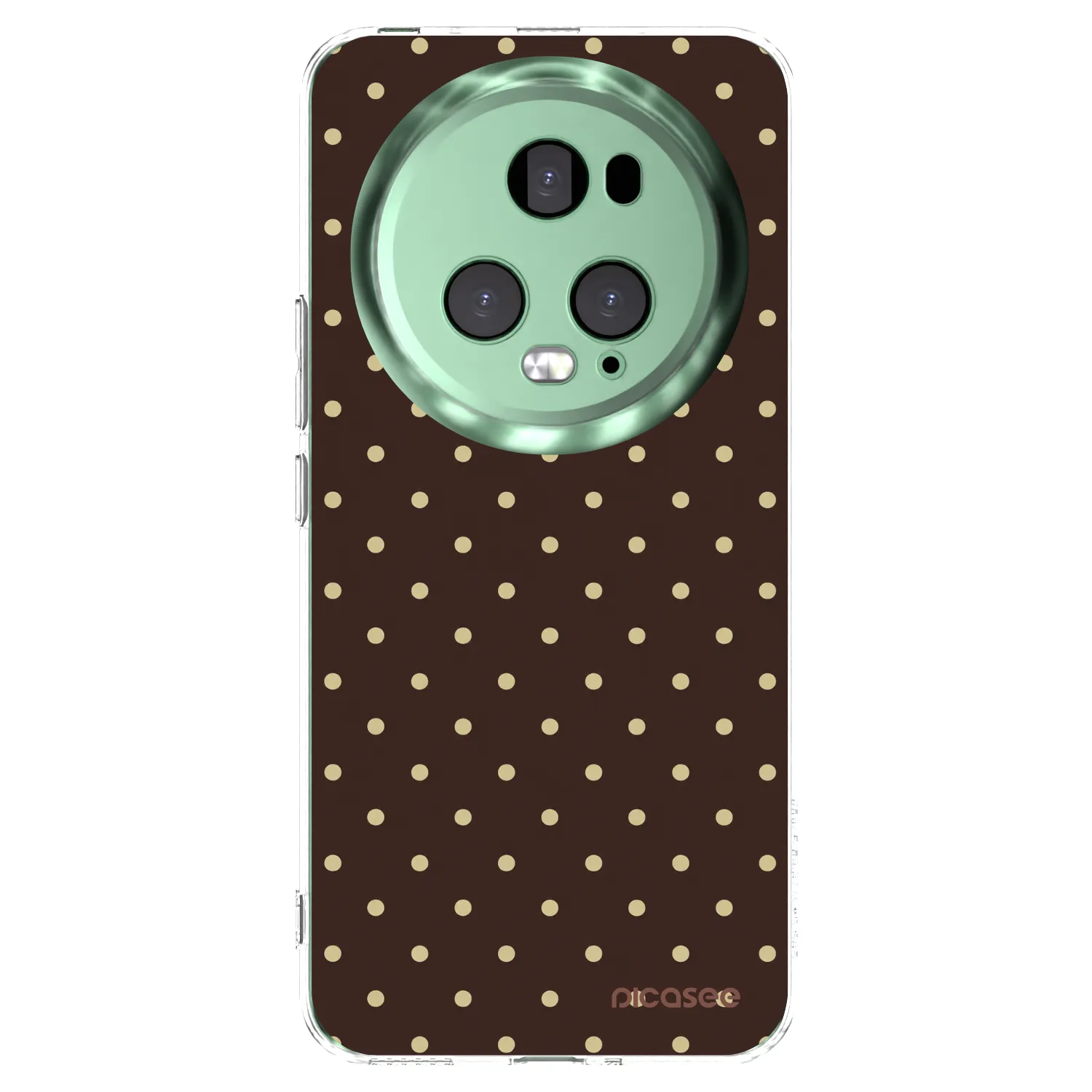 Picasee átlátszó szilikon tok az alábbi mobiltelefonokra Honor Magic5 Pro - Vanilla Dots & Chocolate