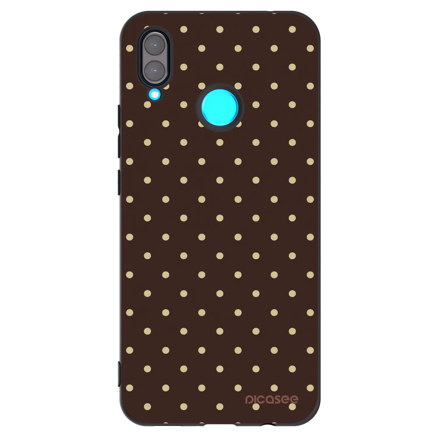 Picasee fekete szilikon tok az alábbi mobiltelefonokra Huawei Nova 3 - Vanilla Dots & Chocolate