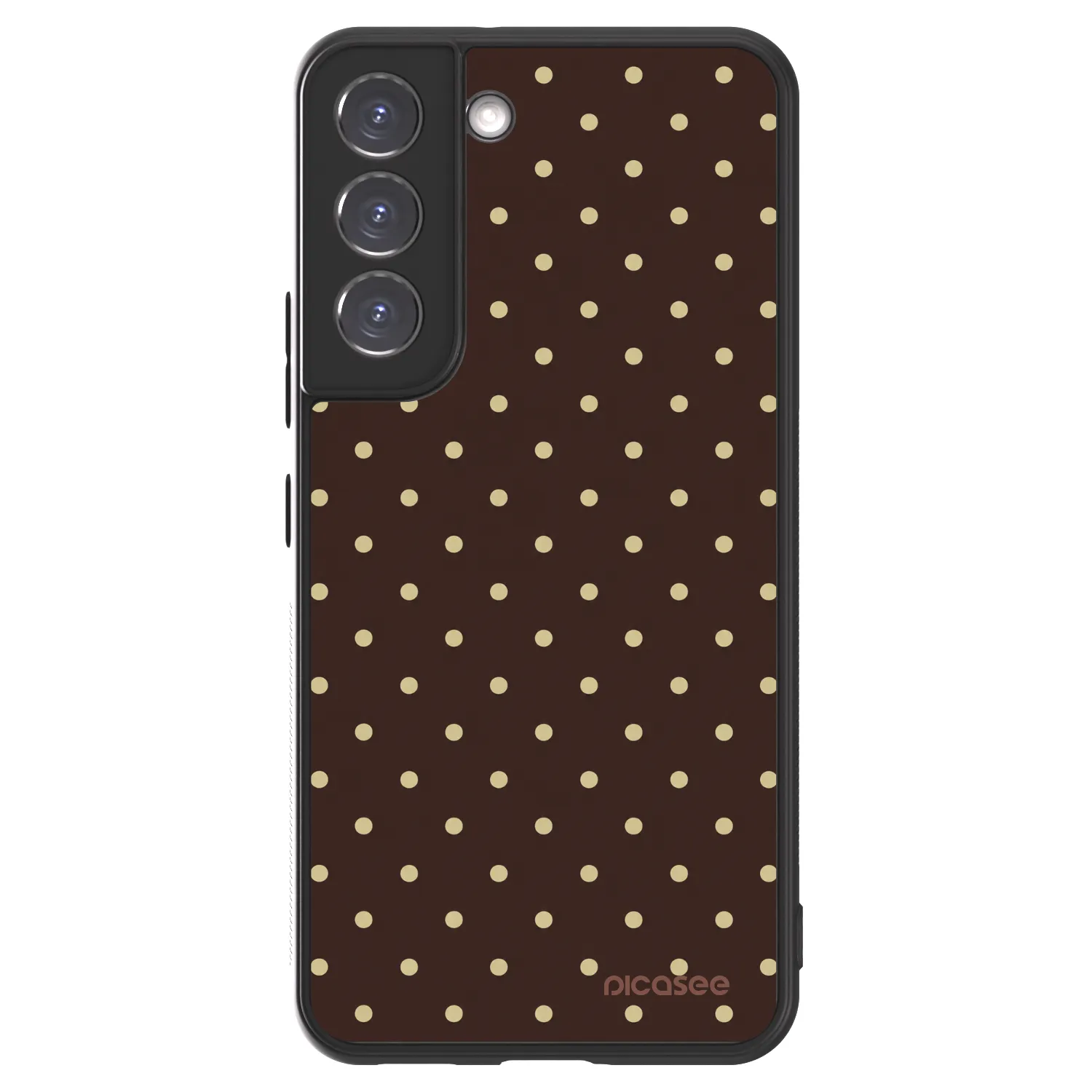 Picasee ULTIMATE CASE PowerShare Samsung Galaxy S22 5G - készülékre - Vanilla Dots & Chocolate