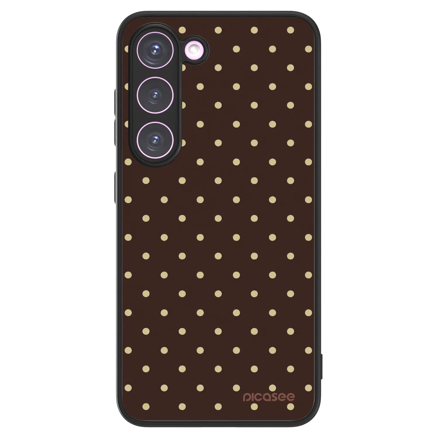 Picasee ULTIMATE CASE PowerShare Samsung Galaxy S23 5G - készülékre - Vanilla Dots & Chocolate