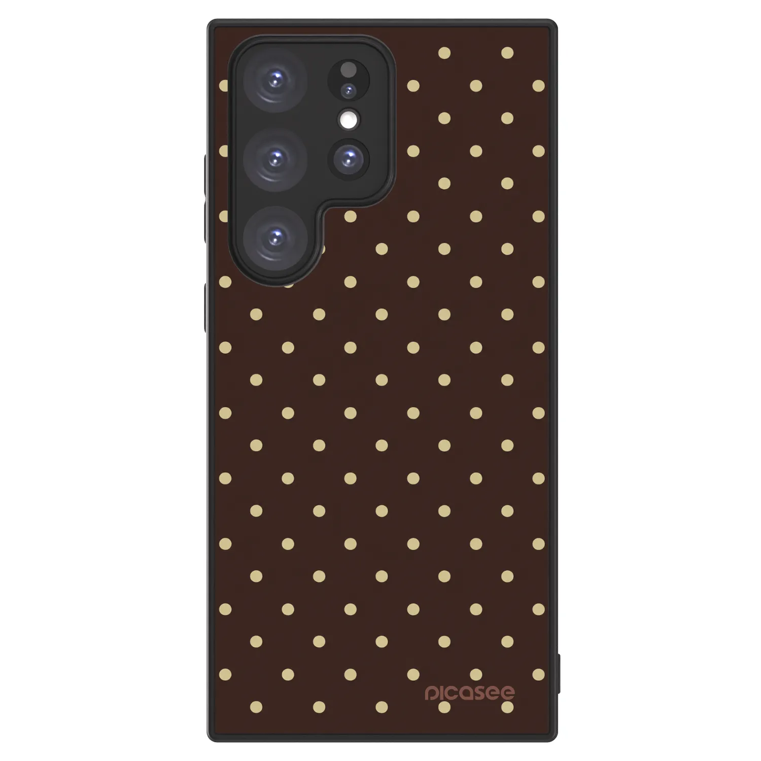 Picasee ULTIMATE CASE PowerShare Samsung Galaxy S23 Ultra 5G - készülékre - Vanilla Dots & Chocolate