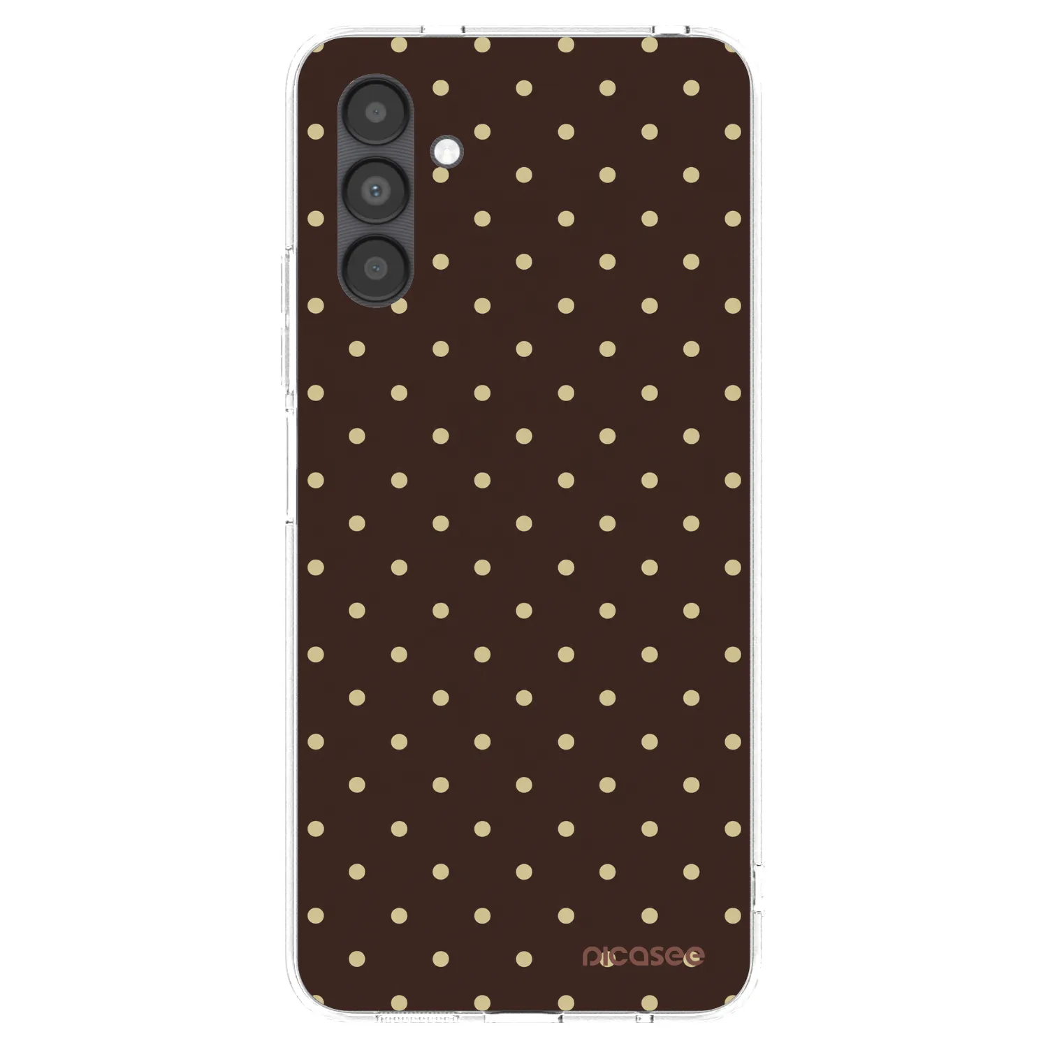 Picasee átlátszó szilikon tok az alábbi mobiltelefonokra Samsung Galaxy A04s A047F - Vanilla Dots & Chocolate