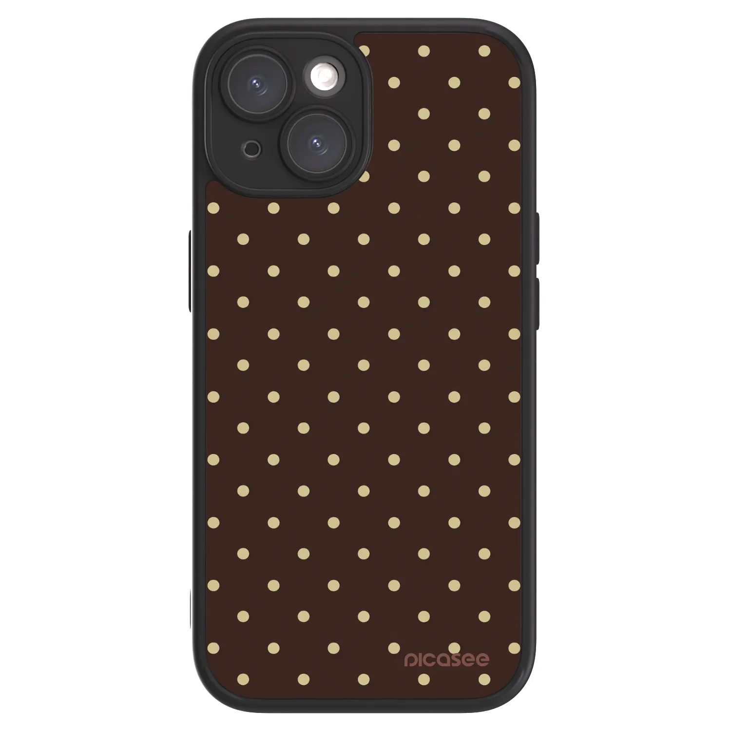 Picasee ULTIMATE CASE Apple iPhone 15 - készülékre - Vanilla Dots & Chocolate