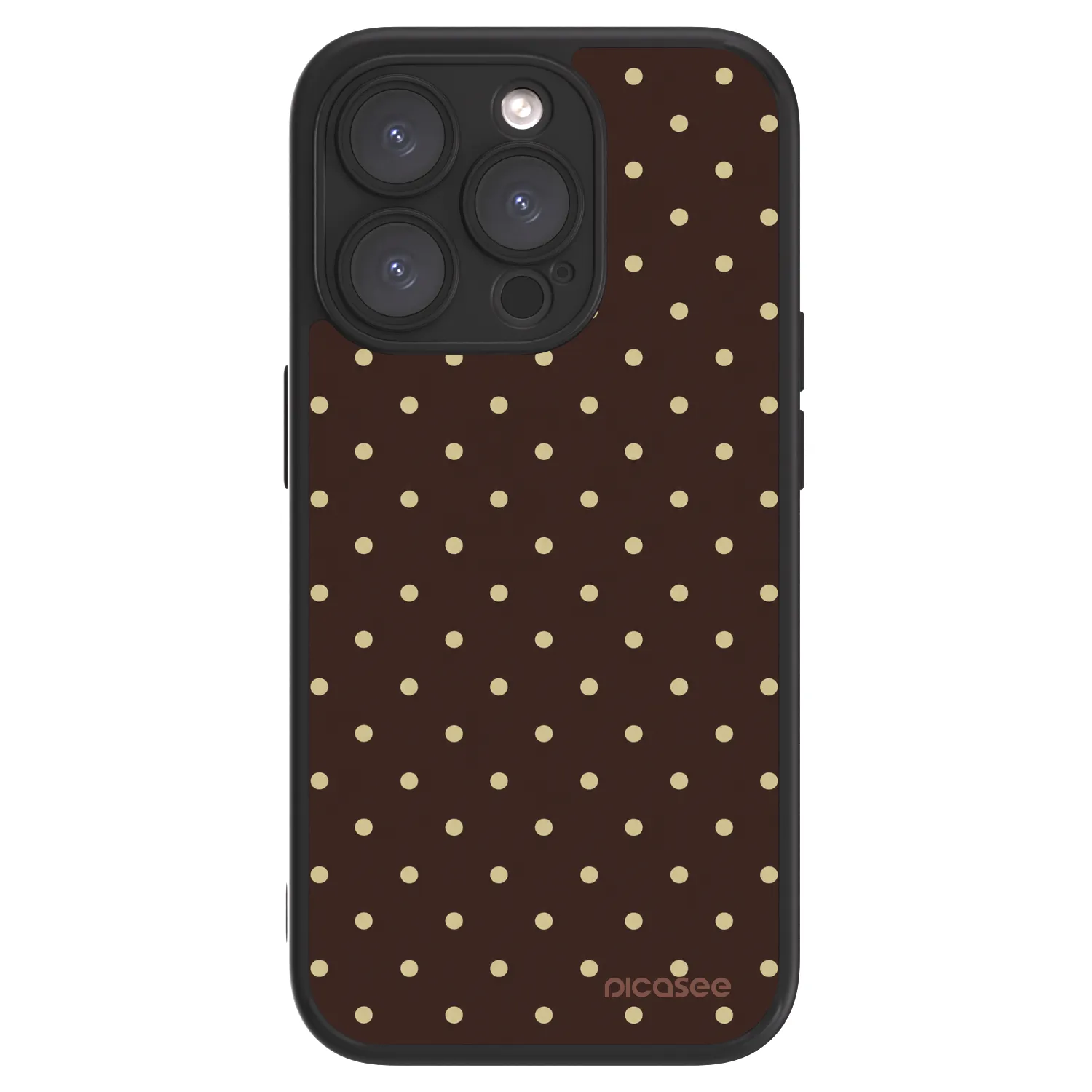 Picasee ULTIMATE CASE MagSafe Apple iPhone 15 Pro - készülékre - Vanilla Dots & Chocolate