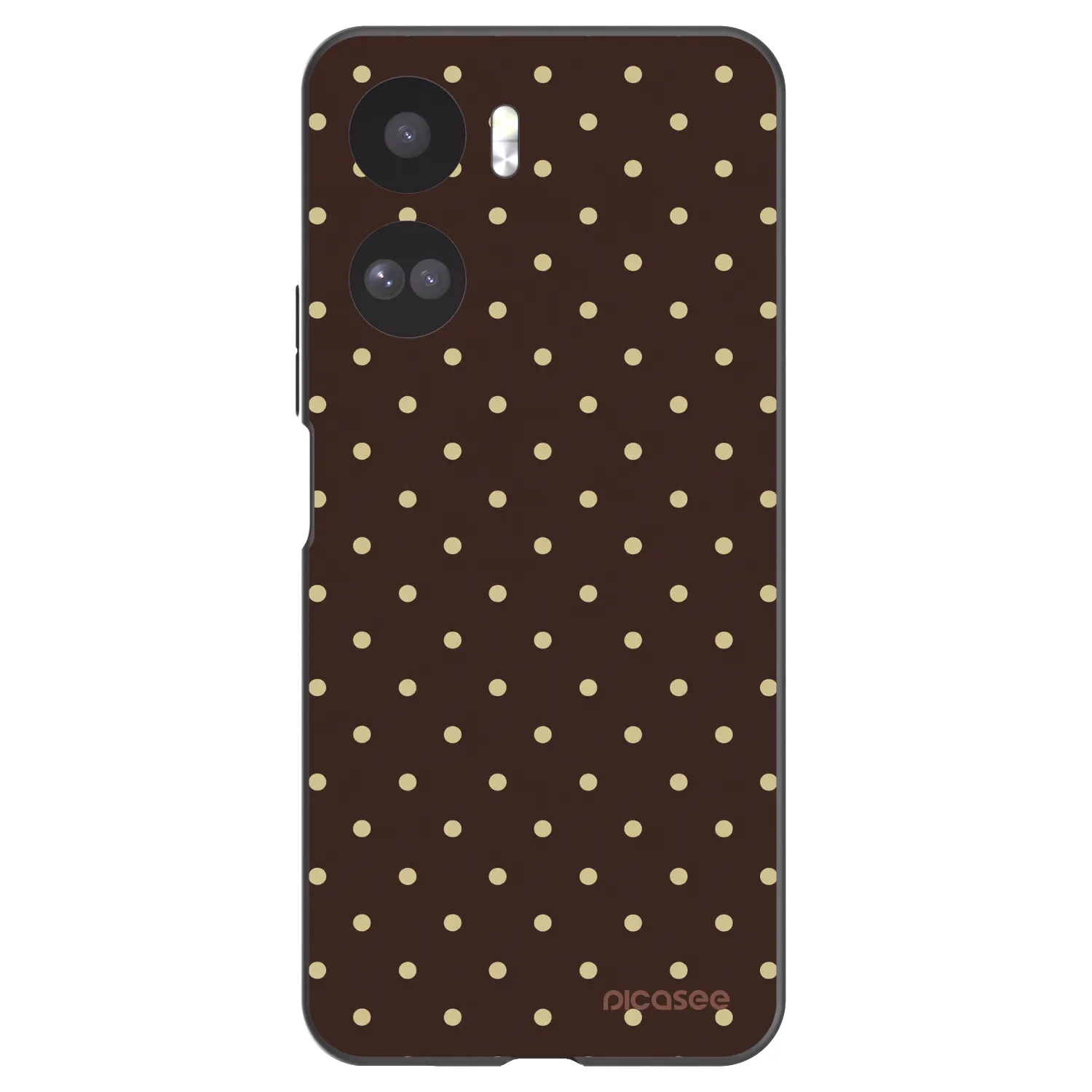 Picasee fekete szilikon tok az alábbi mobiltelefonokra Honor 90 Lite 5G - Vanilla Dots & Chocolate