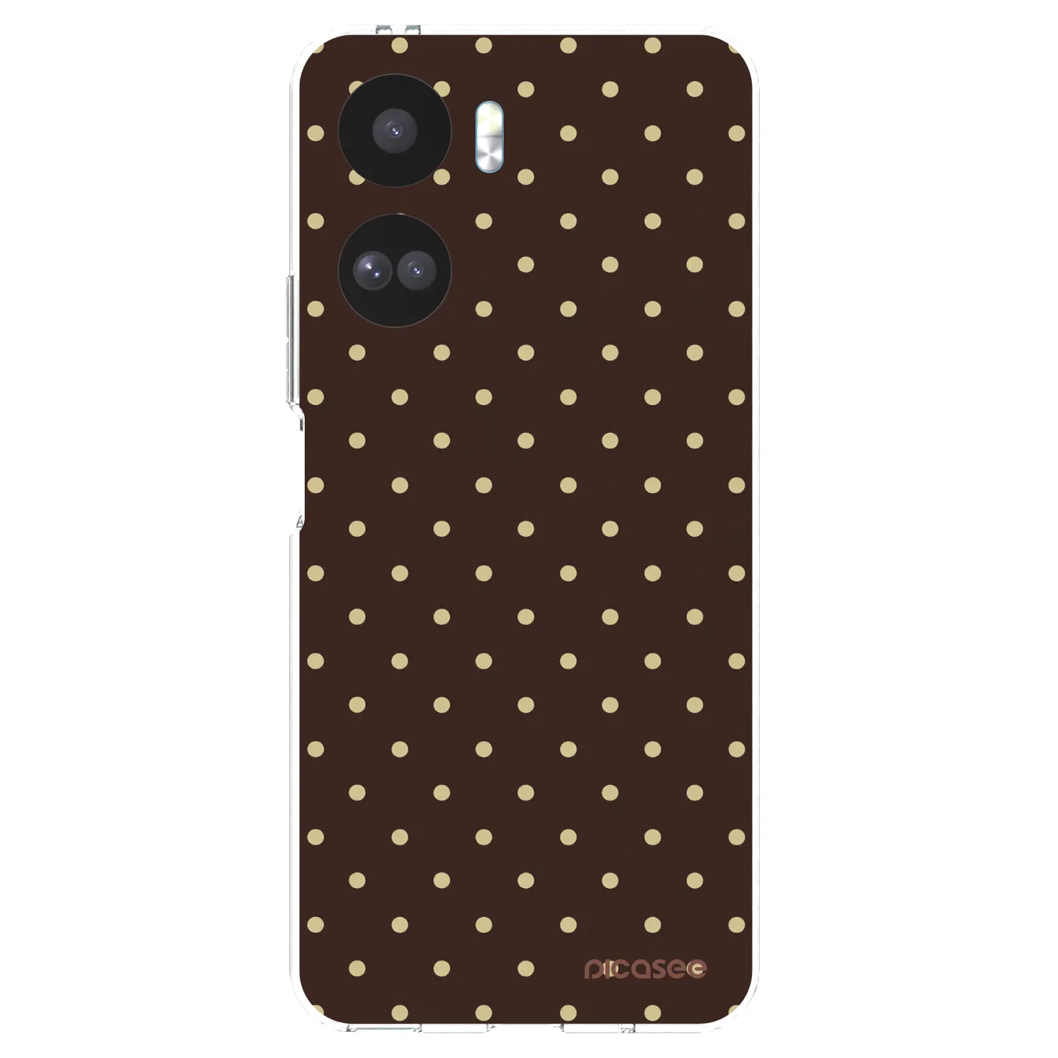 Picasee átlátszó szilikon tok az alábbi mobiltelefonokra Honor 90 Lite 5G - Vanilla Dots & Chocolate