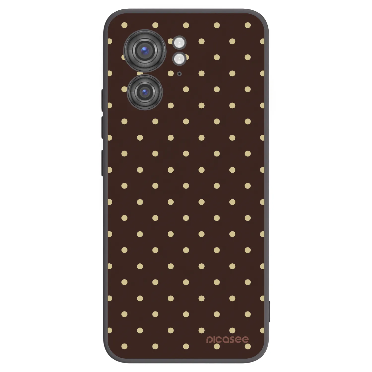 Picasee fekete szilikon tok az alábbi mobiltelefonokra Motorola Edge 40 - Vanilla Dots & Chocolate