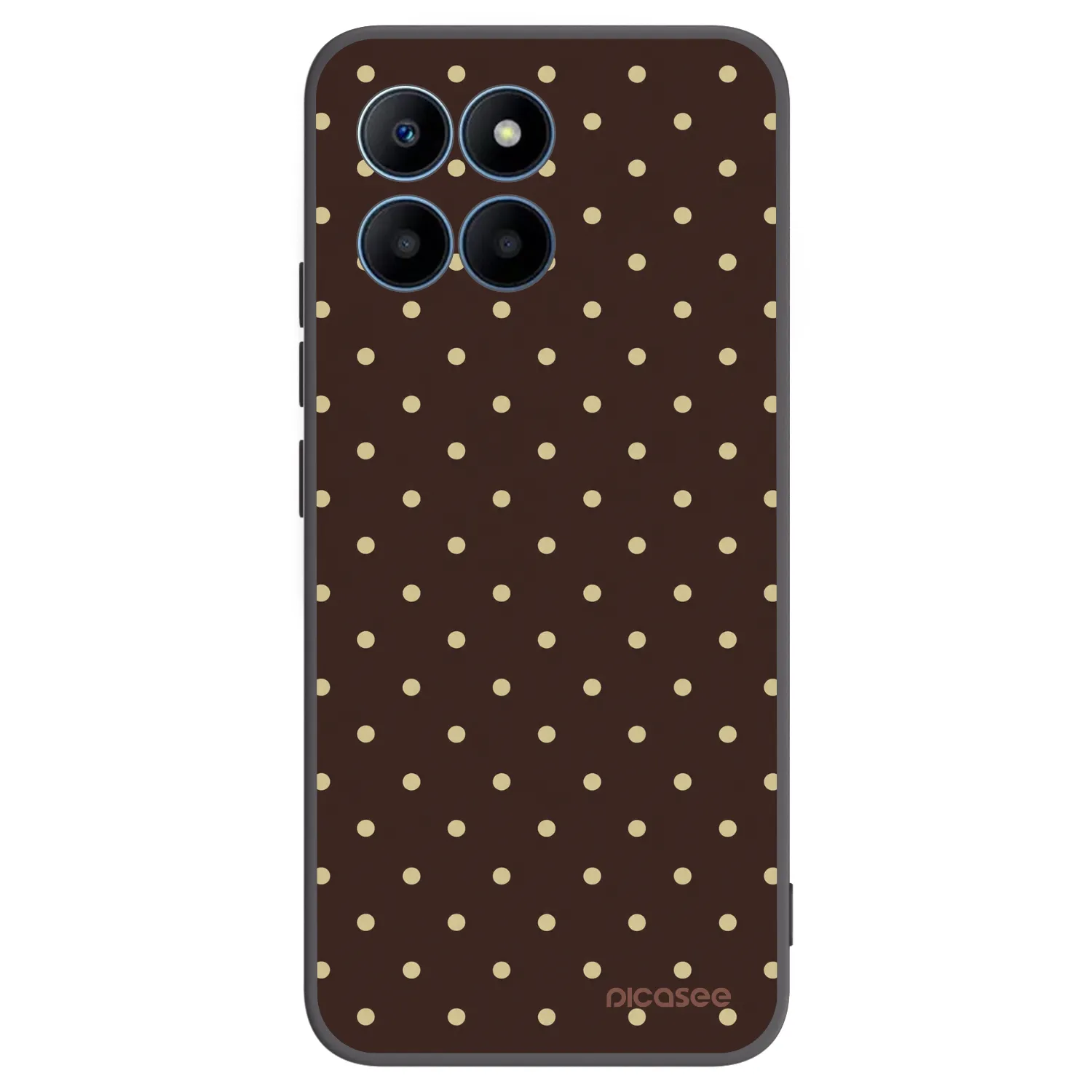 Picasee fekete szilikon tok az alábbi mobiltelefonokra Honor 70 Lite - Vanilla Dots & Chocolate