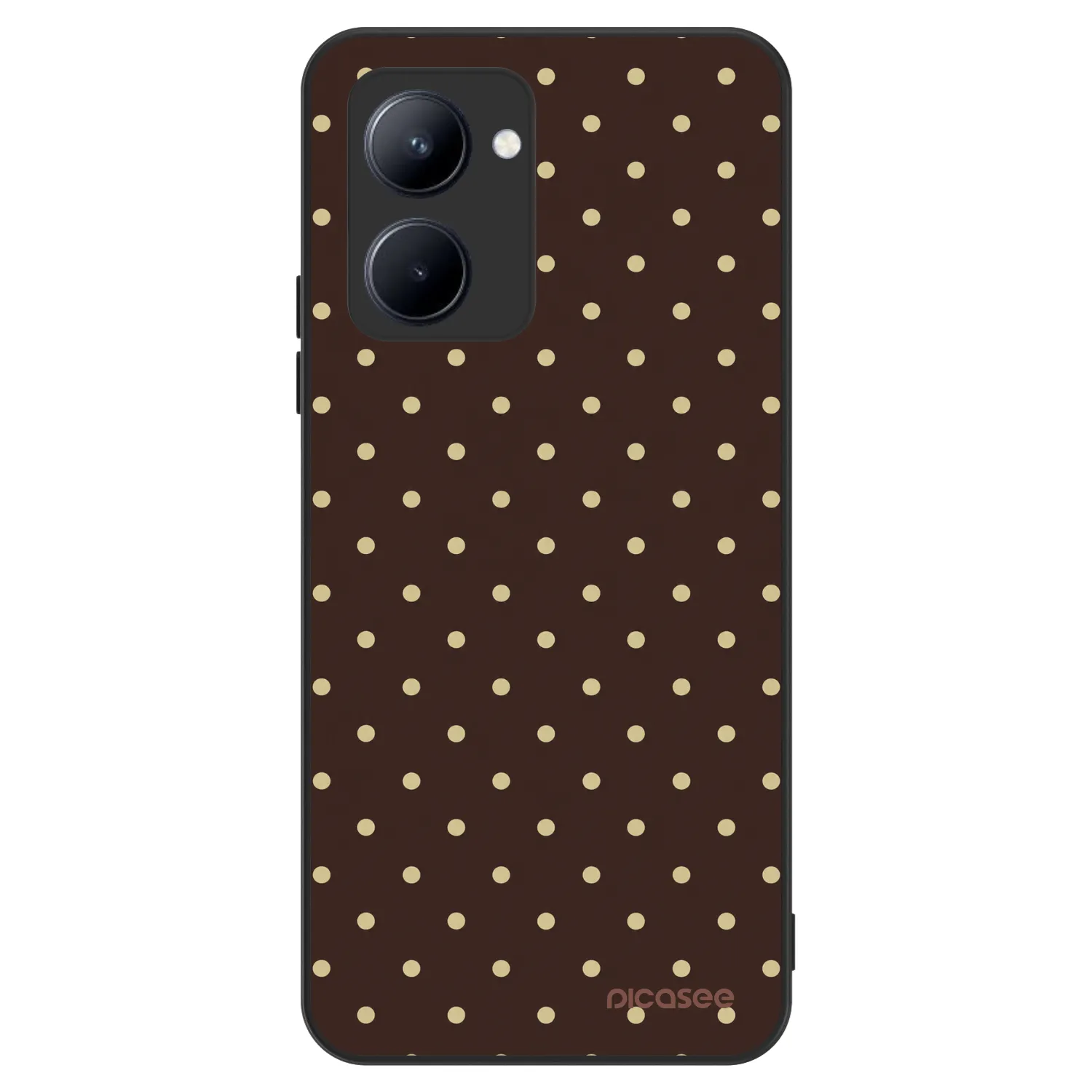 Picasee ULTIMATE CASE Realme C33 (2023) - készülékre - Vanilla Dots & Chocolate