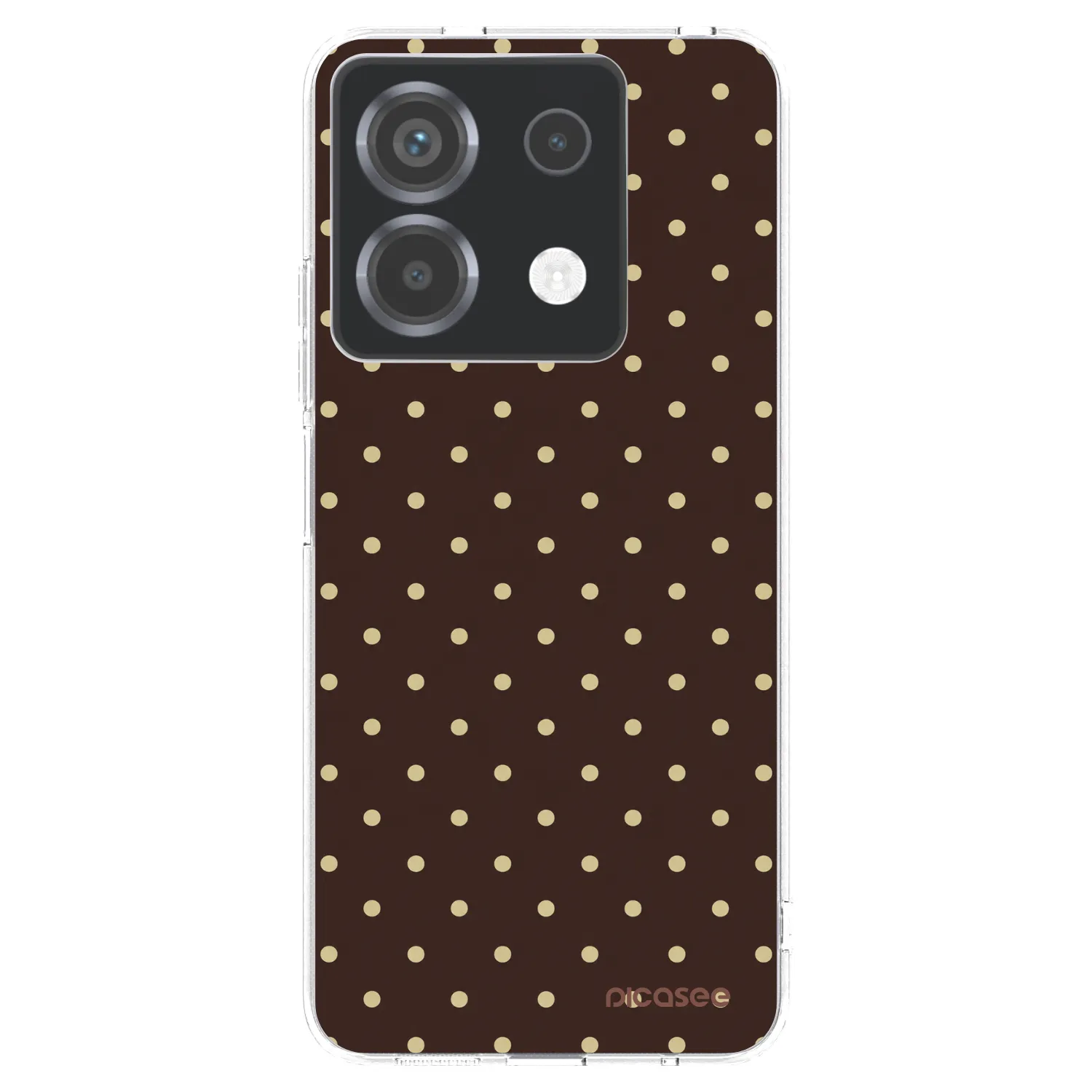 Picasee átlátszó szilikon tok az alábbi mobiltelefonokra Xiaomi Poco X6 - Vanilla Dots & Chocolate