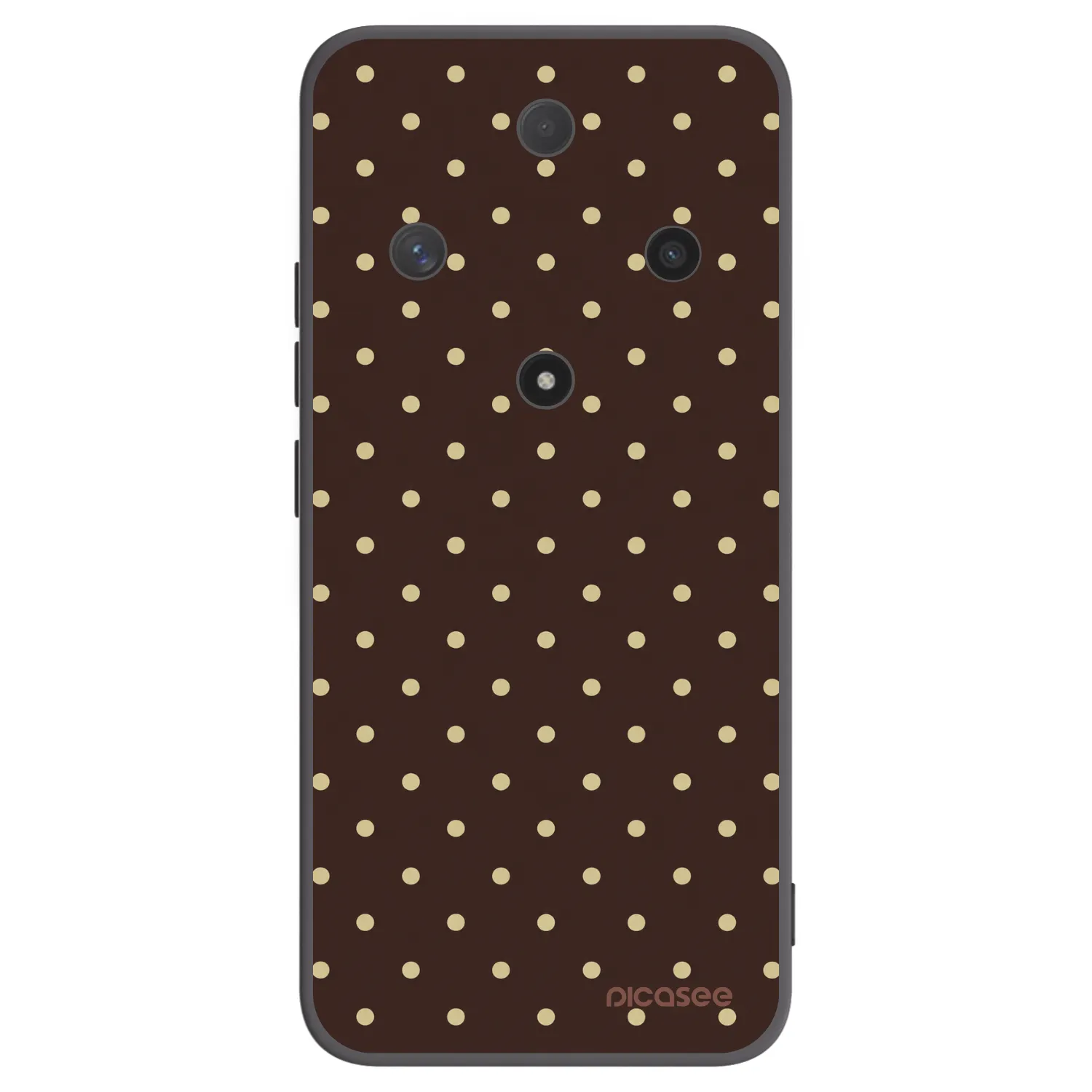Picasee fekete szilikon tok az alábbi mobiltelefonokra Honor Magic6 Lite 5G - Vanilla Dots & Chocolate