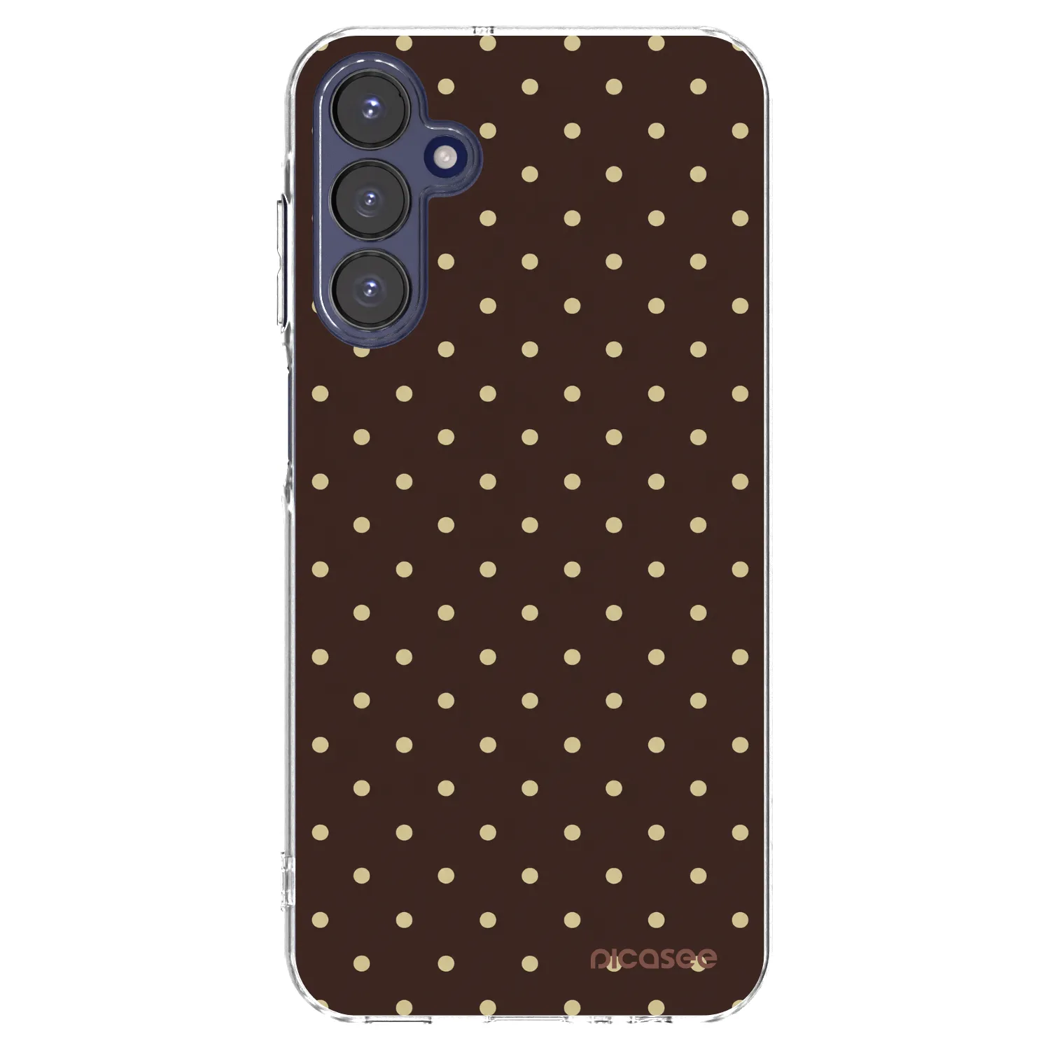 Picasee átlátszó szilikon tok az alábbi mobiltelefonokra Samsung Galaxy A15 A155F 4G - Vanilla Dots & Chocolate