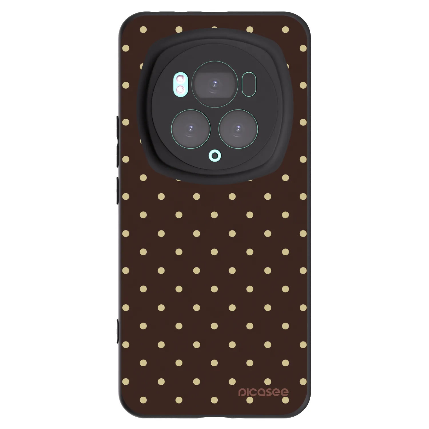 Picasee fekete szilikon tok az alábbi mobiltelefonokra Honor Magic6 Pro - Vanilla Dots & Chocolate