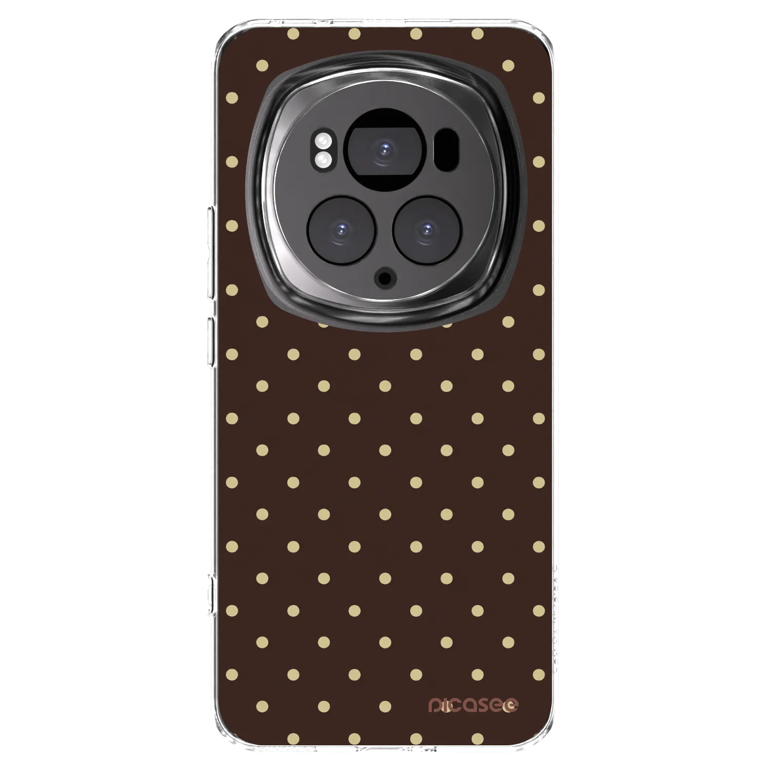 Picasee átlátszó szilikon tok az alábbi mobiltelefonokra Honor Magic6 Pro - Vanilla Dots & Chocolate