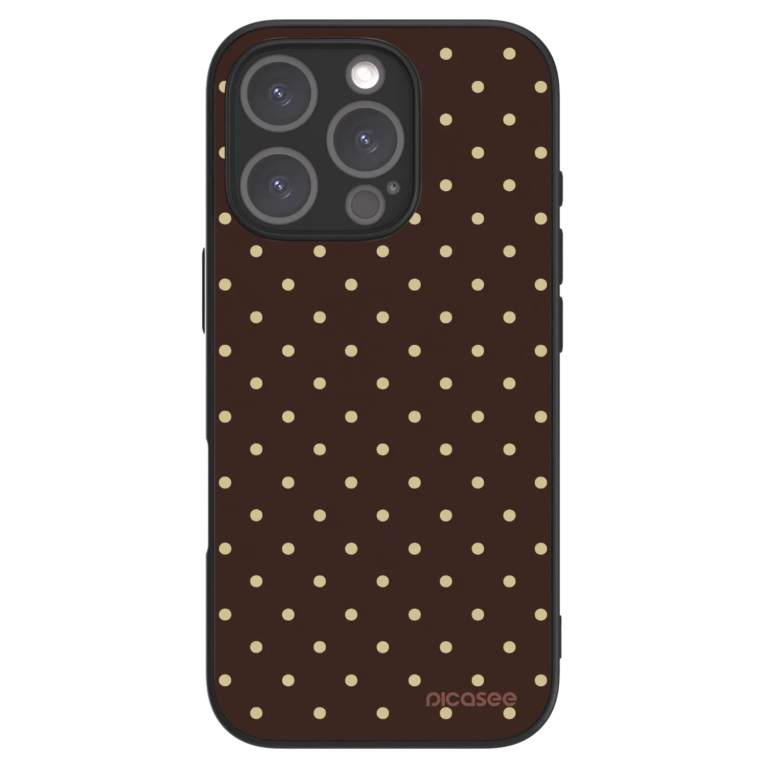 Picasee ULTIMATE CASE Apple iPhone 16 Pro - készülékre - Vanilla Dots & Chocolate