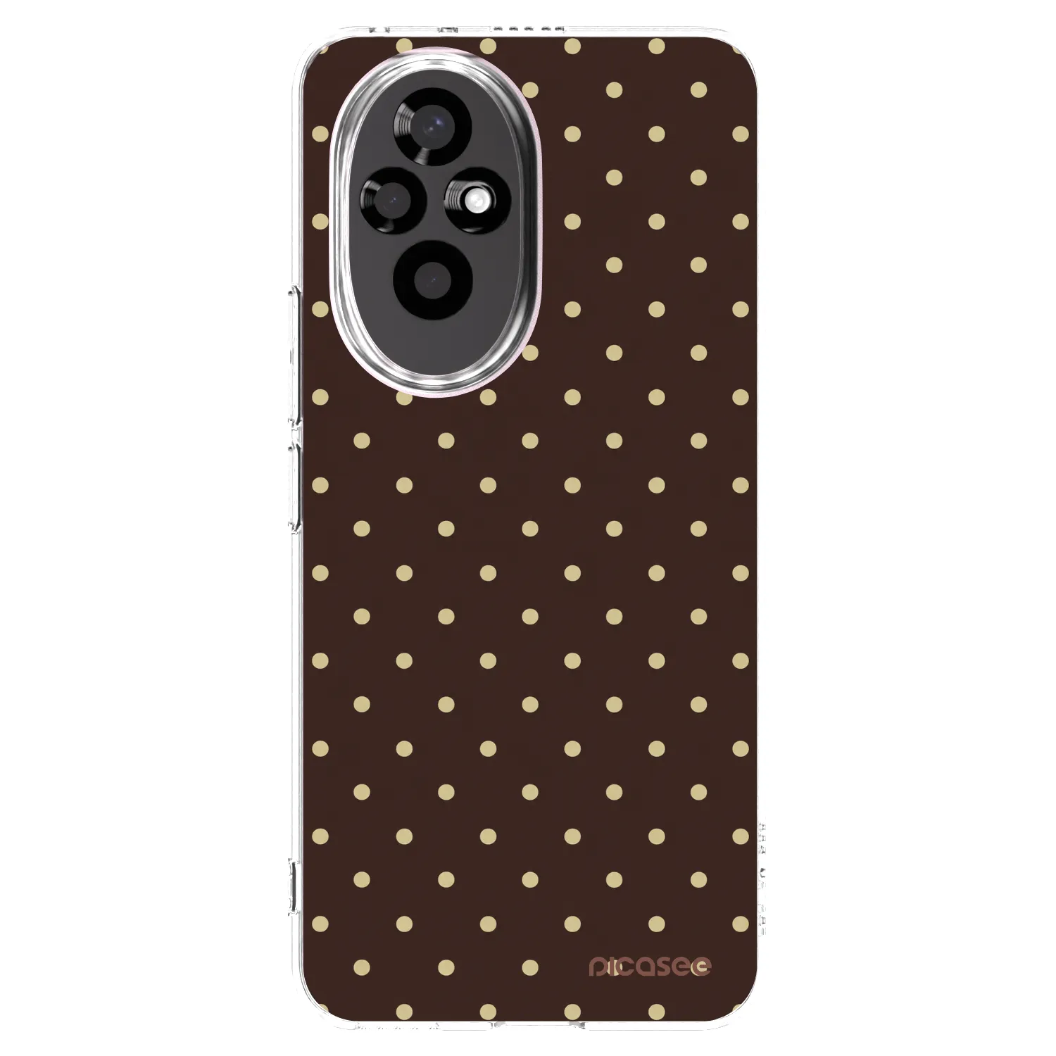 Picasee átlátszó szilikon tok az alábbi mobiltelefonokra Honor 200 5G - Vanilla Dots & Chocolate