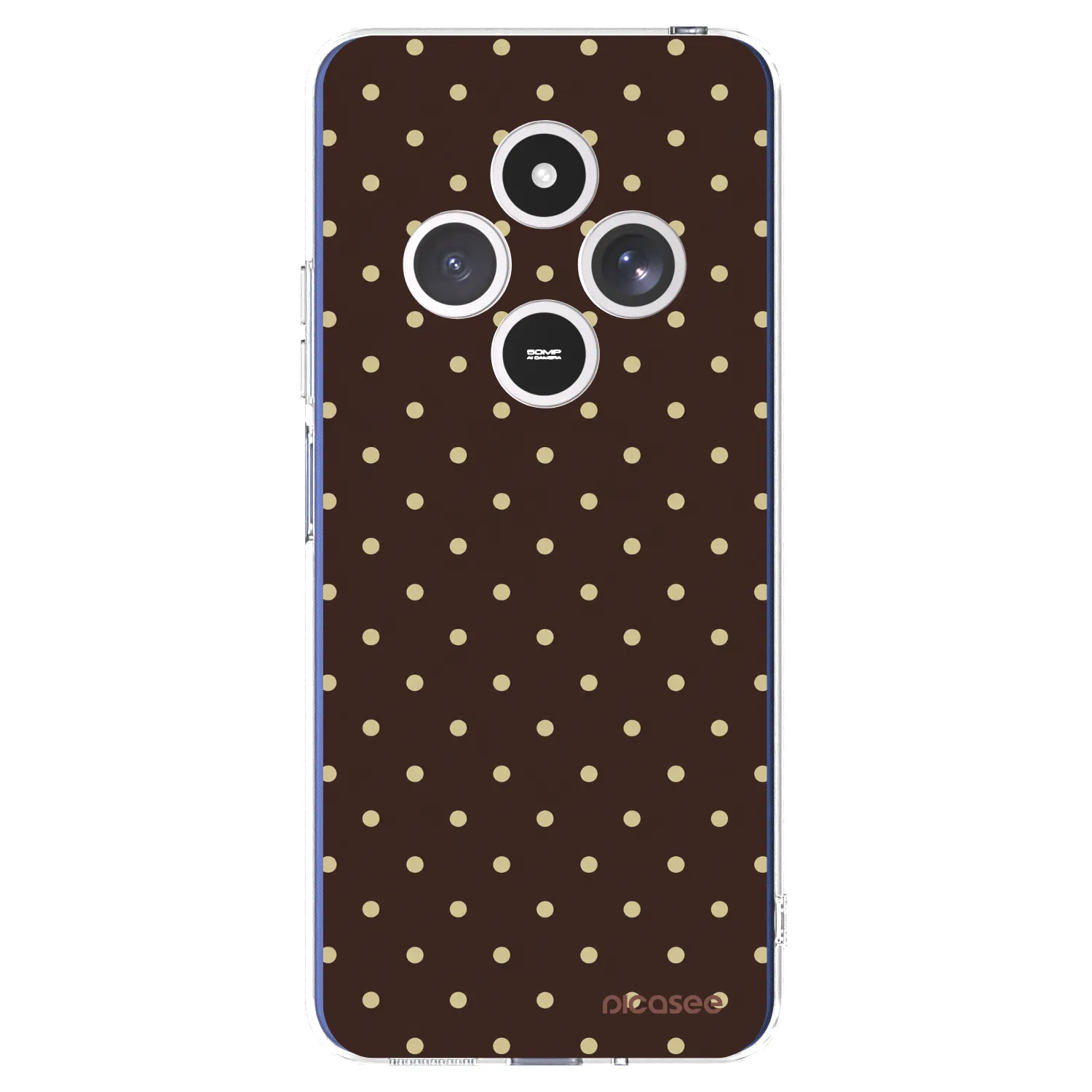 Picasee átlátszó szilikon tok az alábbi mobiltelefonokra Xiaomi Redmi 14C - Vanilla Dots & Chocolate