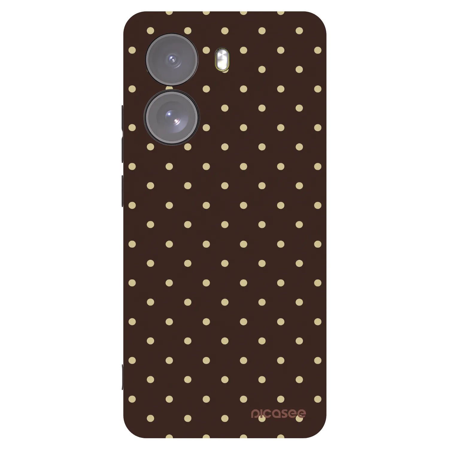 Picasee fekete szilikon tok az alábbi mobiltelefonokra Xiaomi Poco X7 - Vanilla Dots & Chocolate