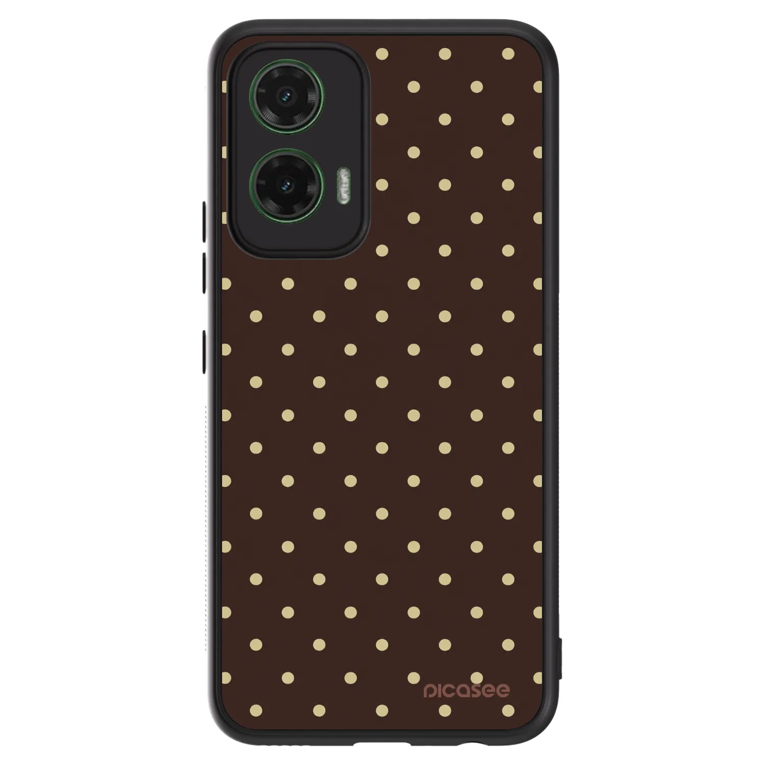 Picasee ULTIMATE CASE Motorola Moto G35 5G - készülékre - Vanilla Dots & Chocolate