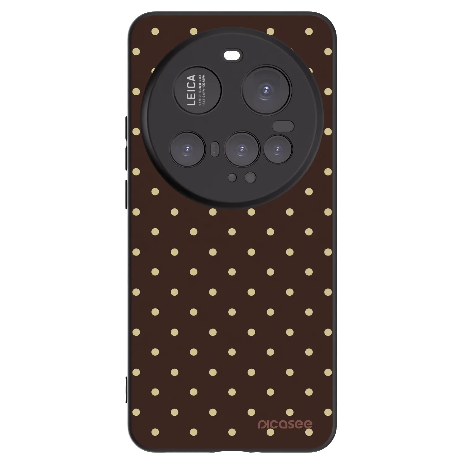 Picasee fekete szilikon tok az alábbi mobiltelefonokra Xiaomi 15 Ultra - Vanilla Dots & Chocolate