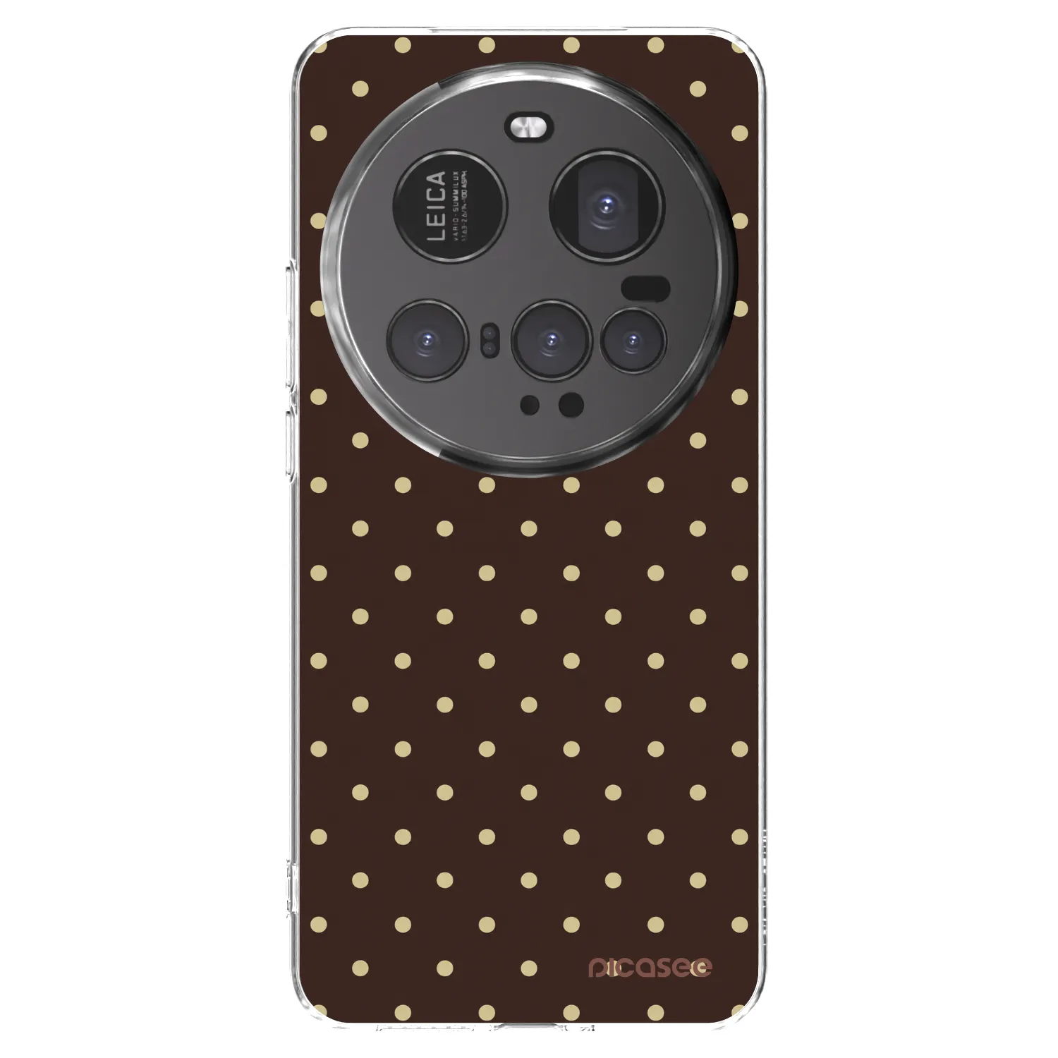 Picasee átlátszó szilikon tok az alábbi mobiltelefonokra Xiaomi 15 Ultra - Vanilla Dots & Chocolate