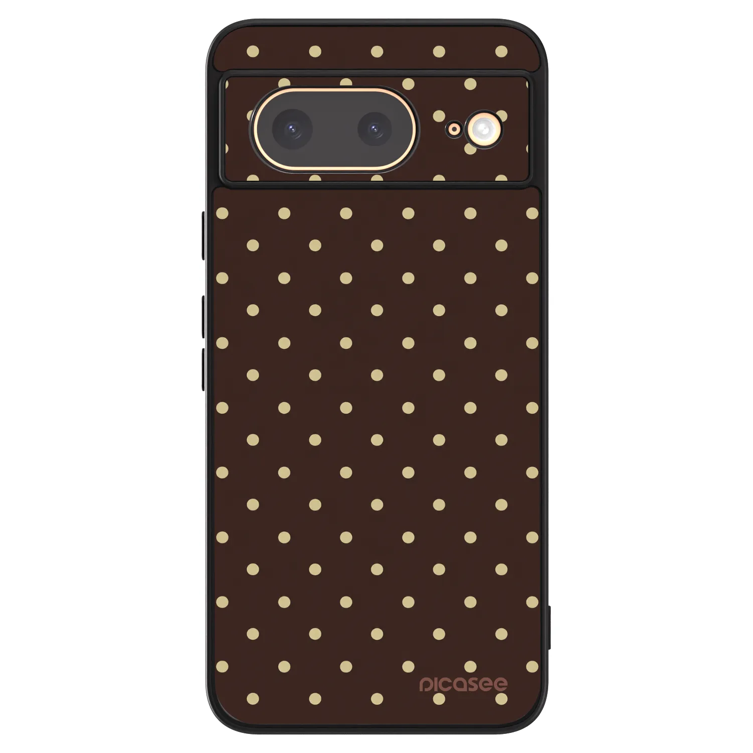 Picasee ULTIMATE CASE Google Pixel 8 - készülékre - Vanilla Dots & Chocolate