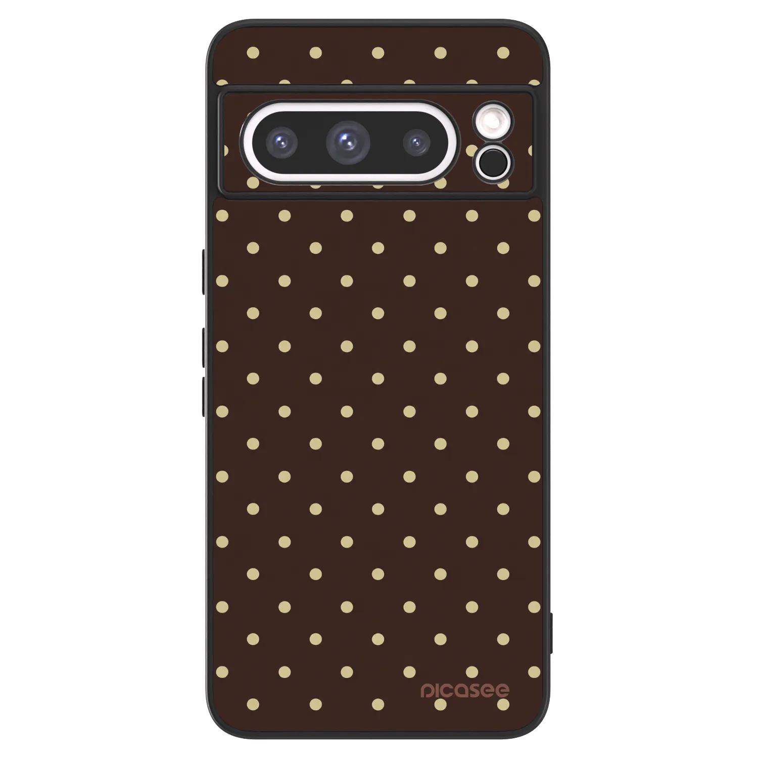 Picasee ULTIMATE CASE Google Pixel 8 Pro - készülékre - Vanilla Dots & Chocolate