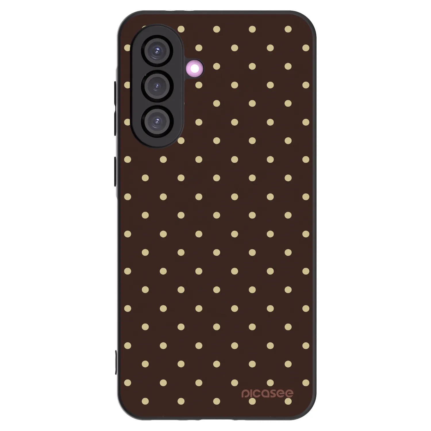 Picasee fekete szilikon tok az alábbi mobiltelefonokra Samsung Galaxy A36 5G - Vanilla Dots & Chocolate
