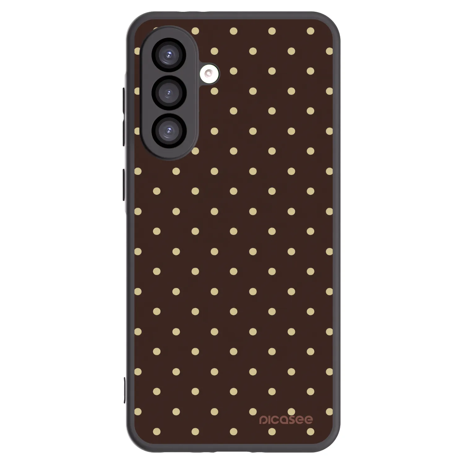 Picasee fekete szilikon tok az alábbi mobiltelefonokra Samsung Galaxy A26 5G A266B - Vanilla Dots & Chocolate