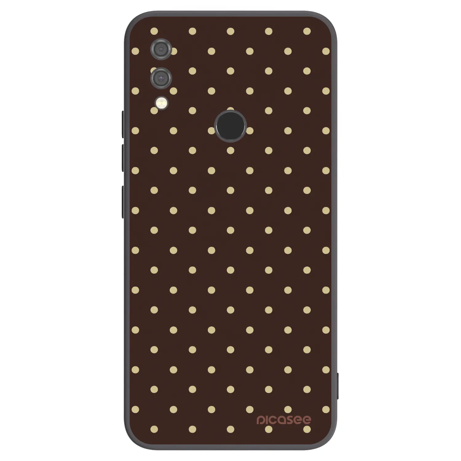 Picasee fekete szilikon tok az alábbi mobiltelefonokra Xiaomi Redmi Note 7 - Vanilla Dots & Chocolate