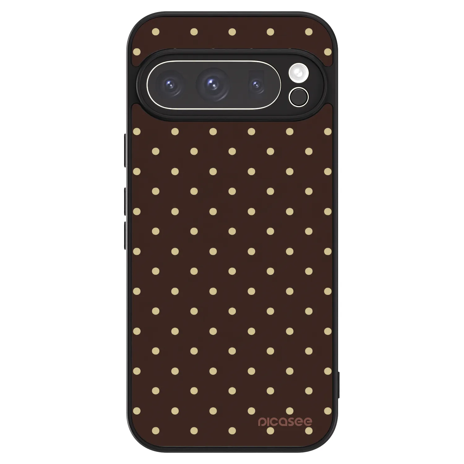 Picasee ULTIMATE CASE Google Pixel 9 Pro - készülékre - Vanilla Dots & Chocolate