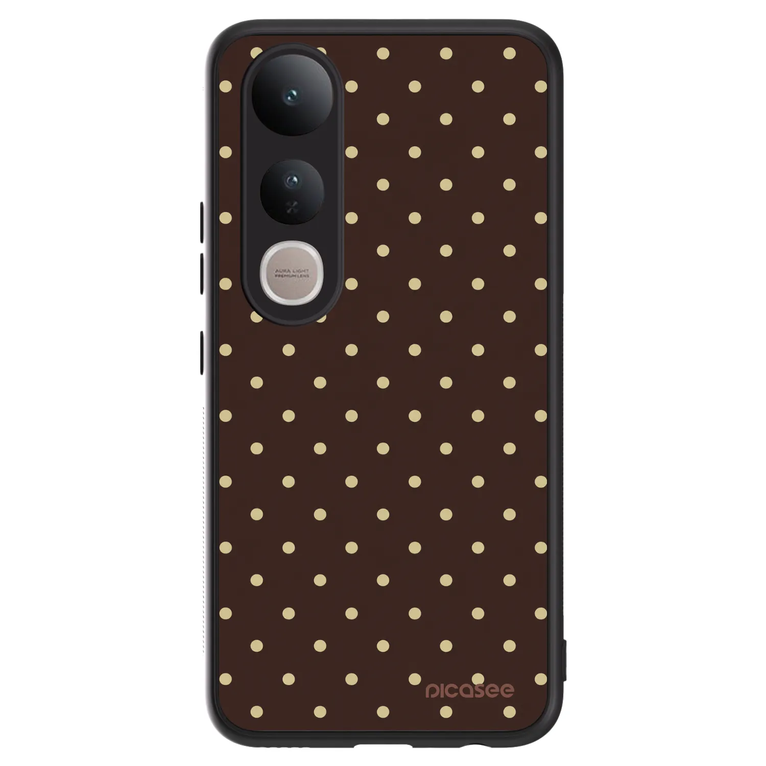 Picasee ULTIMATE CASE Vivo V50 Lite 5G - készülékre - Vanilla Dots & Chocolate