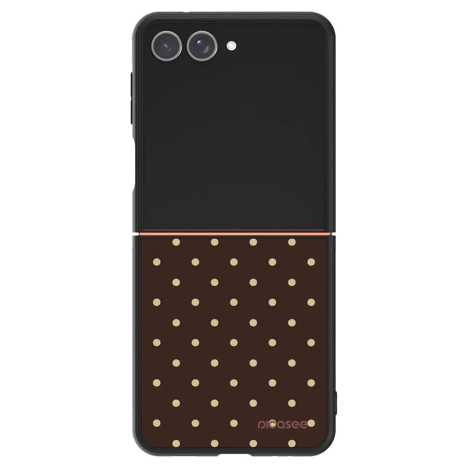 Picasee ULTIMATE CASE Samsung Galaxy Z Flip7 5G - készülékre - Vanilla Dots & Chocolate