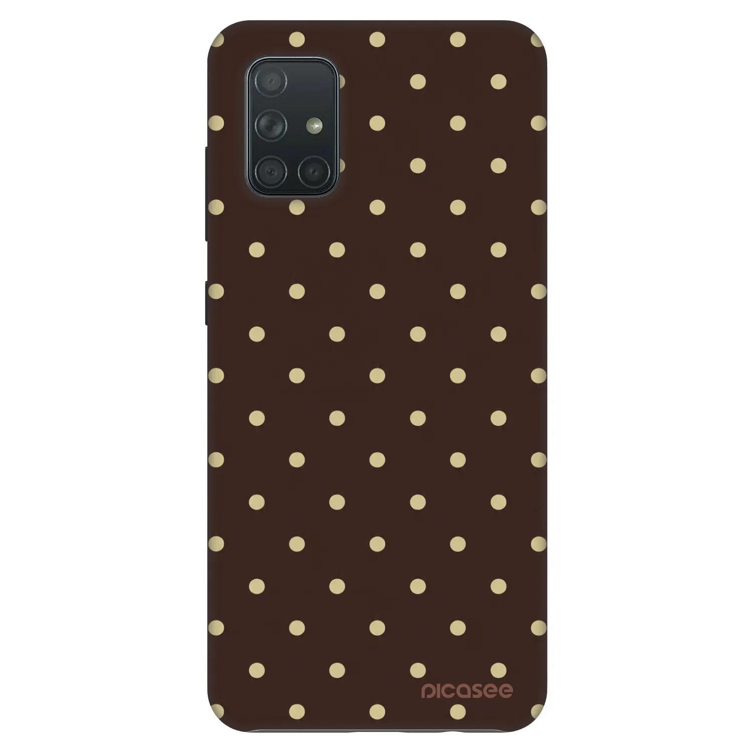 Picasee Fashion Case Samsung Galaxy A71 A715F - Vanilla Dots & Chocolate