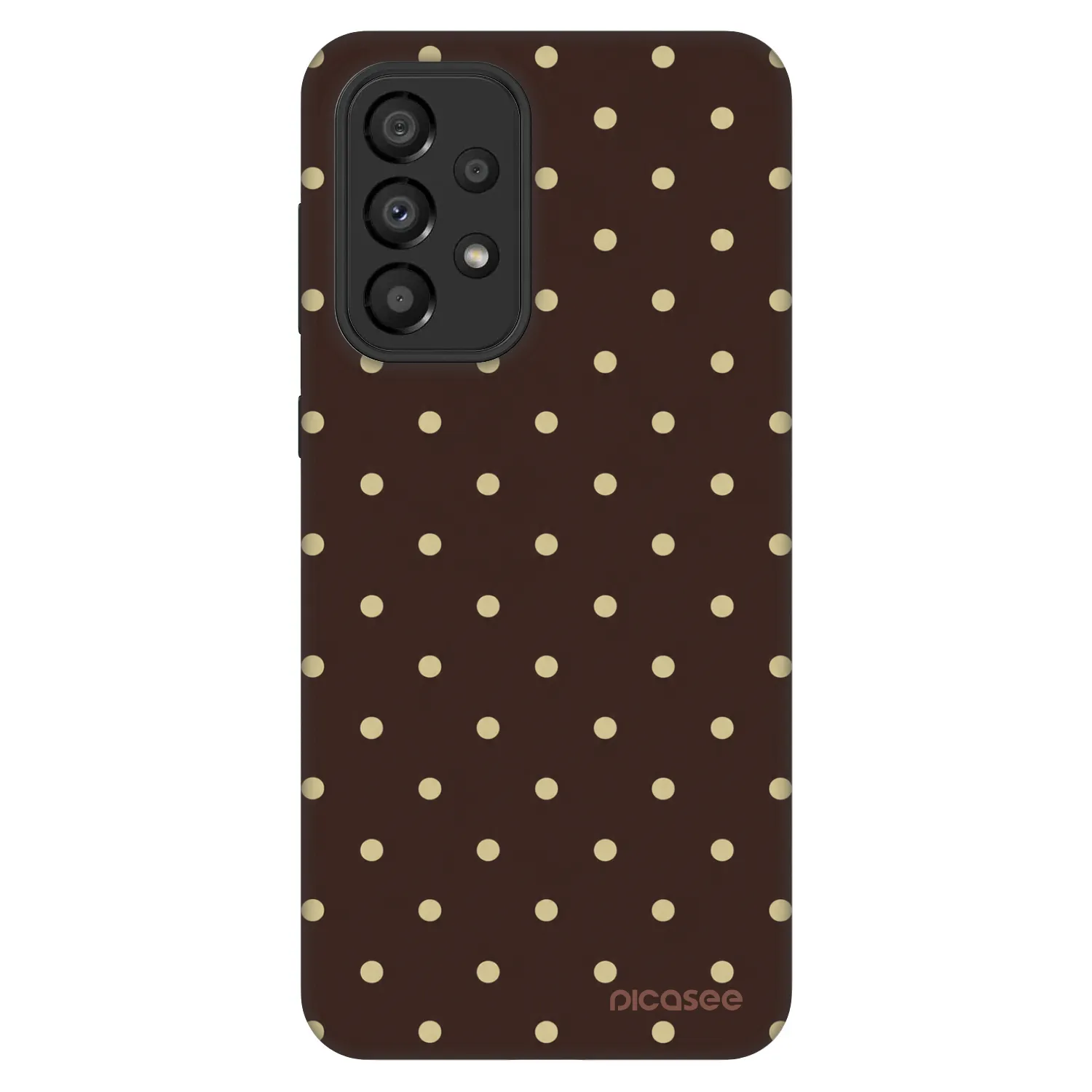 Picasee Fashion Case Samsung Galaxy A33 5G A336 - Vanilla Dots & Chocolate