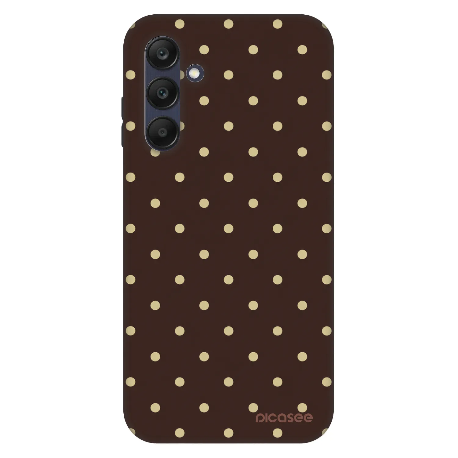Picasee Fashion Case Samsung Galaxy A25 A256B 5G - Vanilla Dots & Chocolate