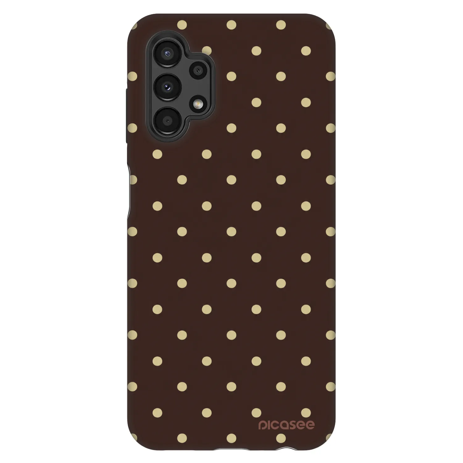 Picasee Fashion Case Samsung Galaxy A13 4G A135 - Vanilla Dots & Chocolate