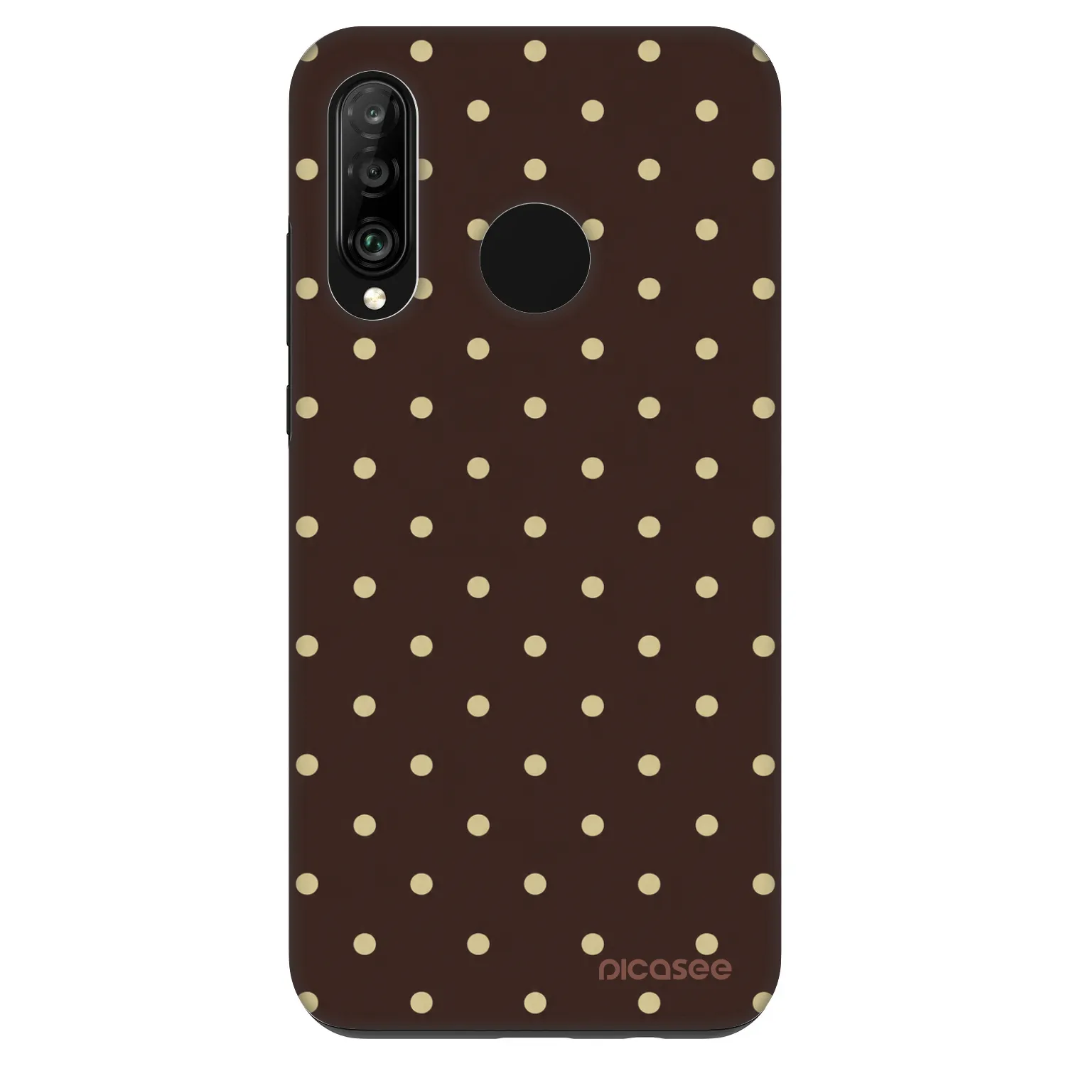 Picasee Fashion Case Huawei P30 Lite - Vanilla Dots & Chocolate