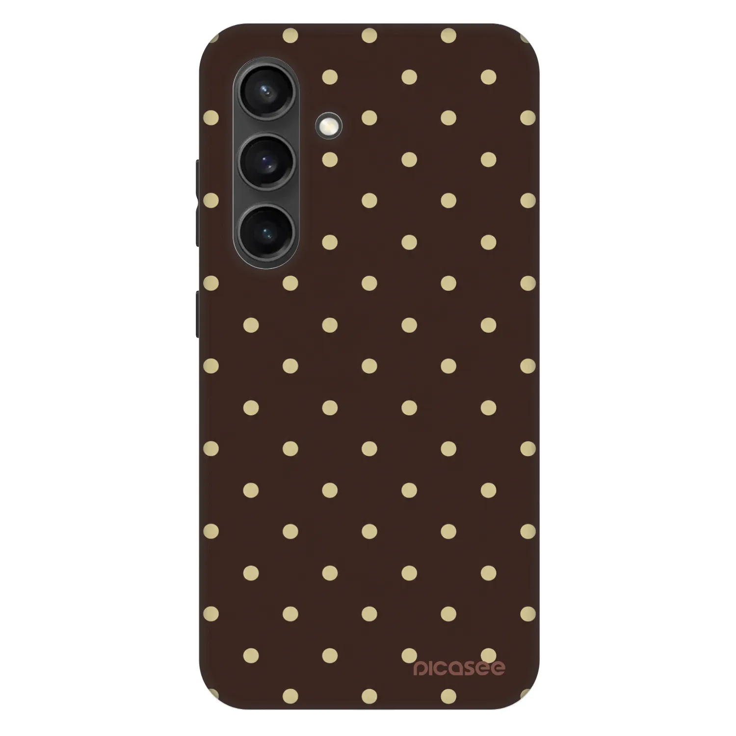 Picasee Fashion Case PowerShare pro Samsung Galaxy S24 S921B 5G - Vanilla Dots & Chocolate