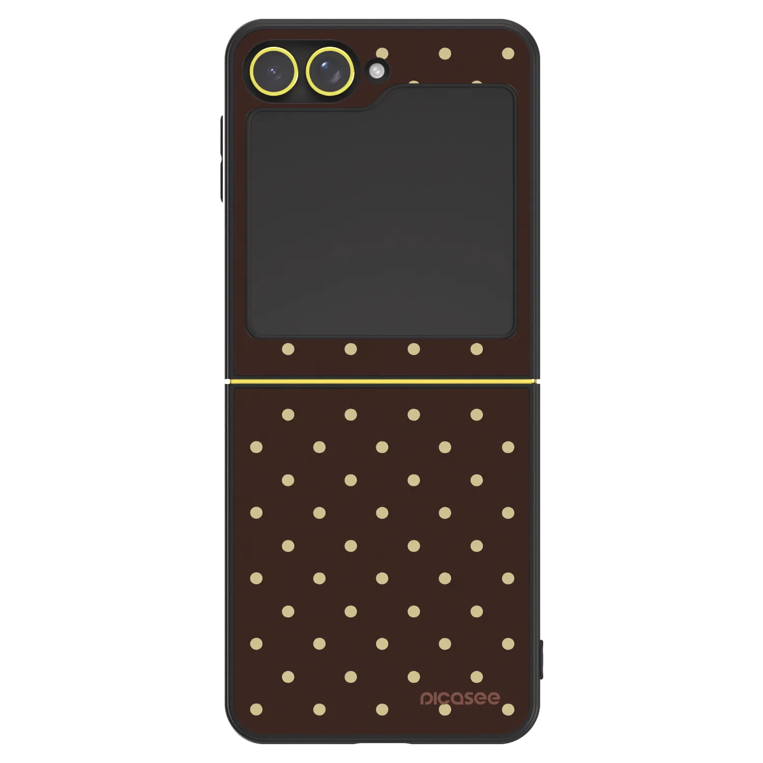 Picasee ULTIMATE CASE Samsung Galaxy Z Flip7 FE 5G - készülékre - Vanilla Dots & Chocolate