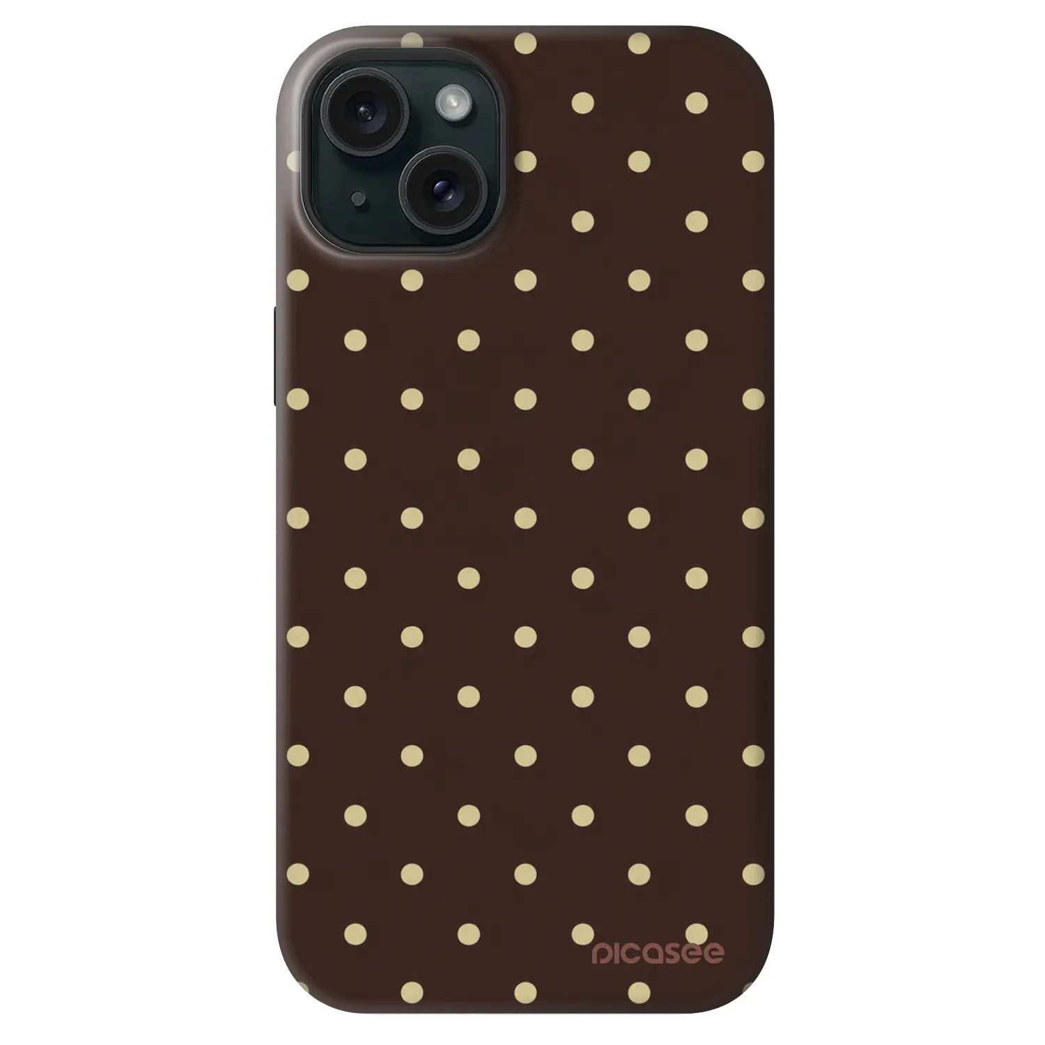 Picasee Fashion Case MagSafe Apple iPhone 14 Plus - Vanilla Dots & Chocolate