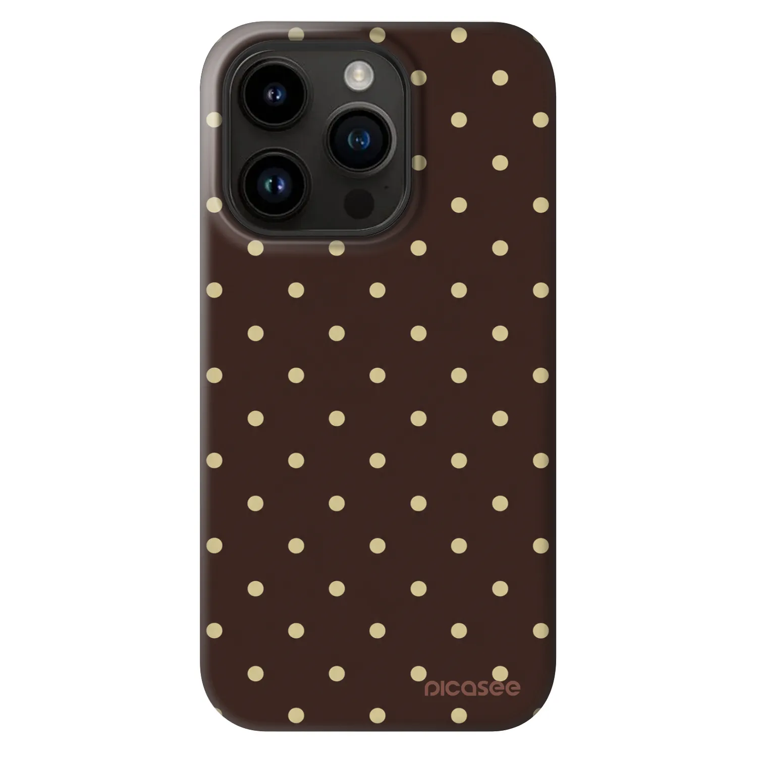 Picasee Fashion Case MagSafe Apple iPhone 14 Pro - Vanilla Dots & Chocolate