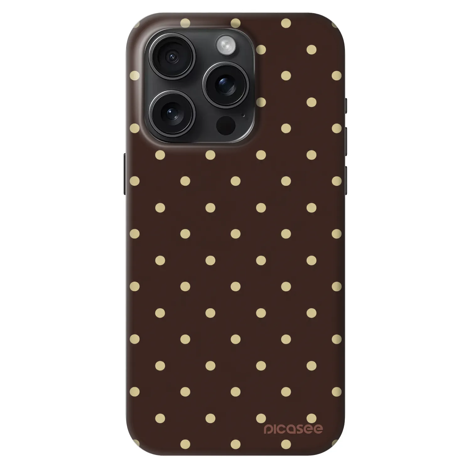 Picasee Fashion Case MagSafe Apple iPhone 15 Pro - Vanilla Dots & Chocolate