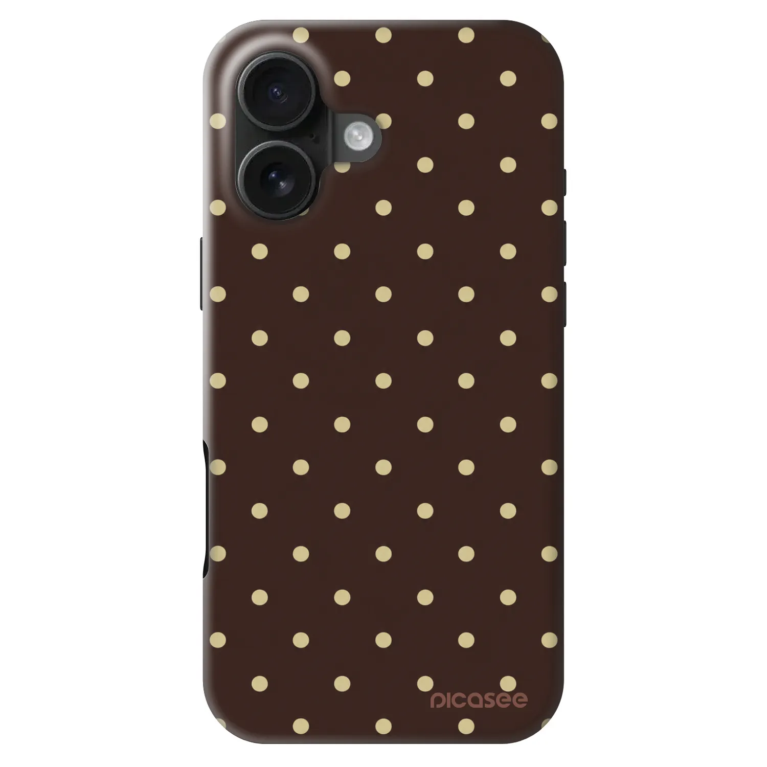 Picasee Fashion Case MagSafe Apple iPhone 16 - Vanilla Dots & Chocolate