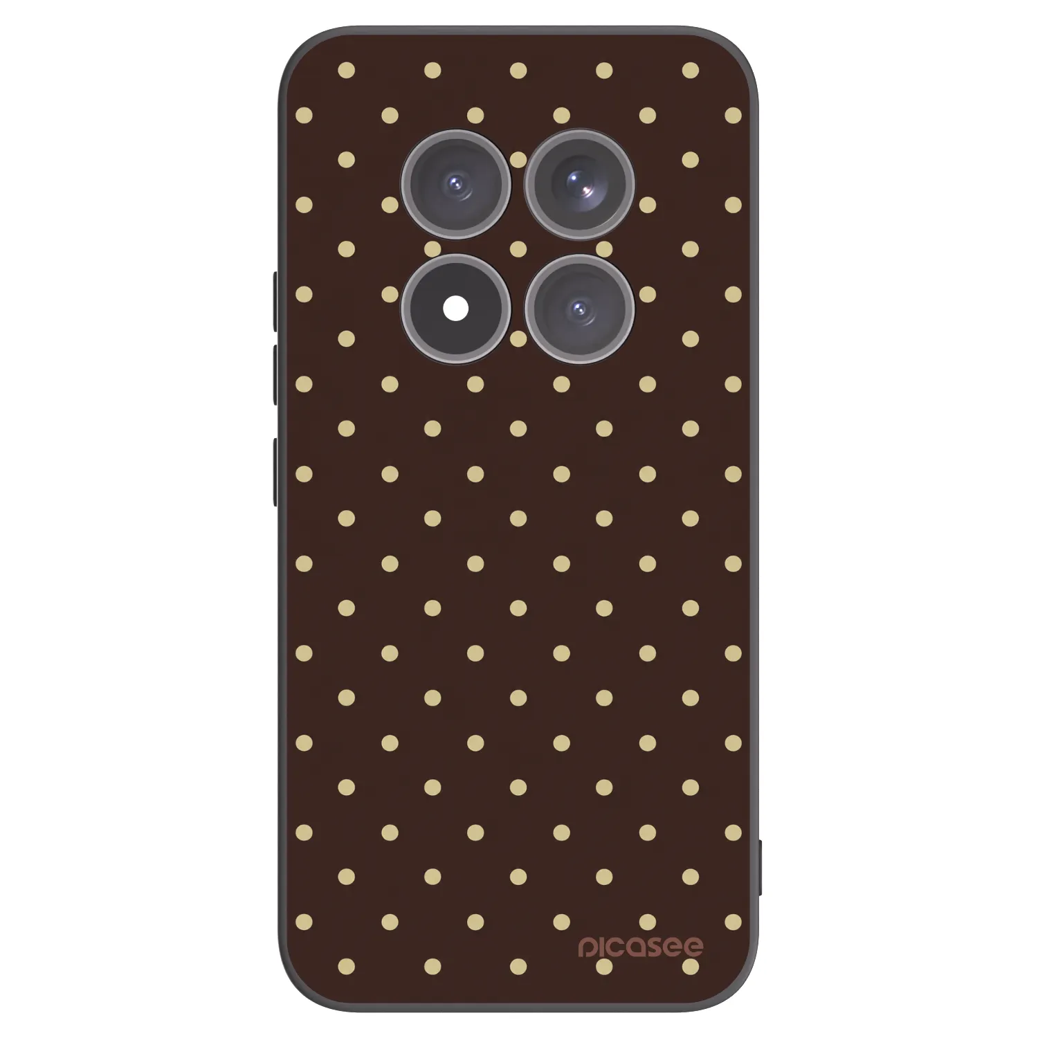 Picasee fekete szilikon tok az alábbi mobiltelefonokra Xiaomi Redmi Note 15 Pro+ - Vanilla Dots & Chocolate