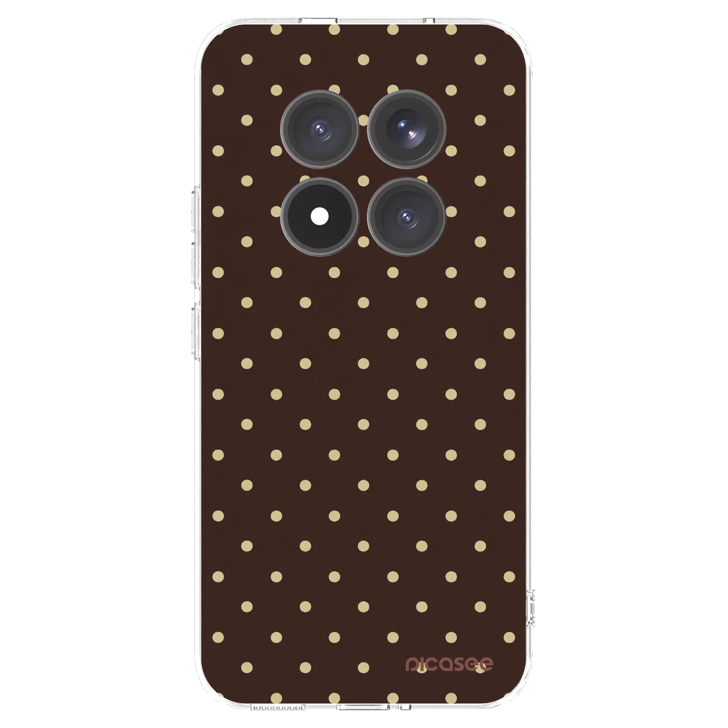 Picasee átlátszó szilikon tok az alábbi mobiltelefonokra Xiaomi Redmi Note 15 Pro+ - Vanilla Dots & Chocolate