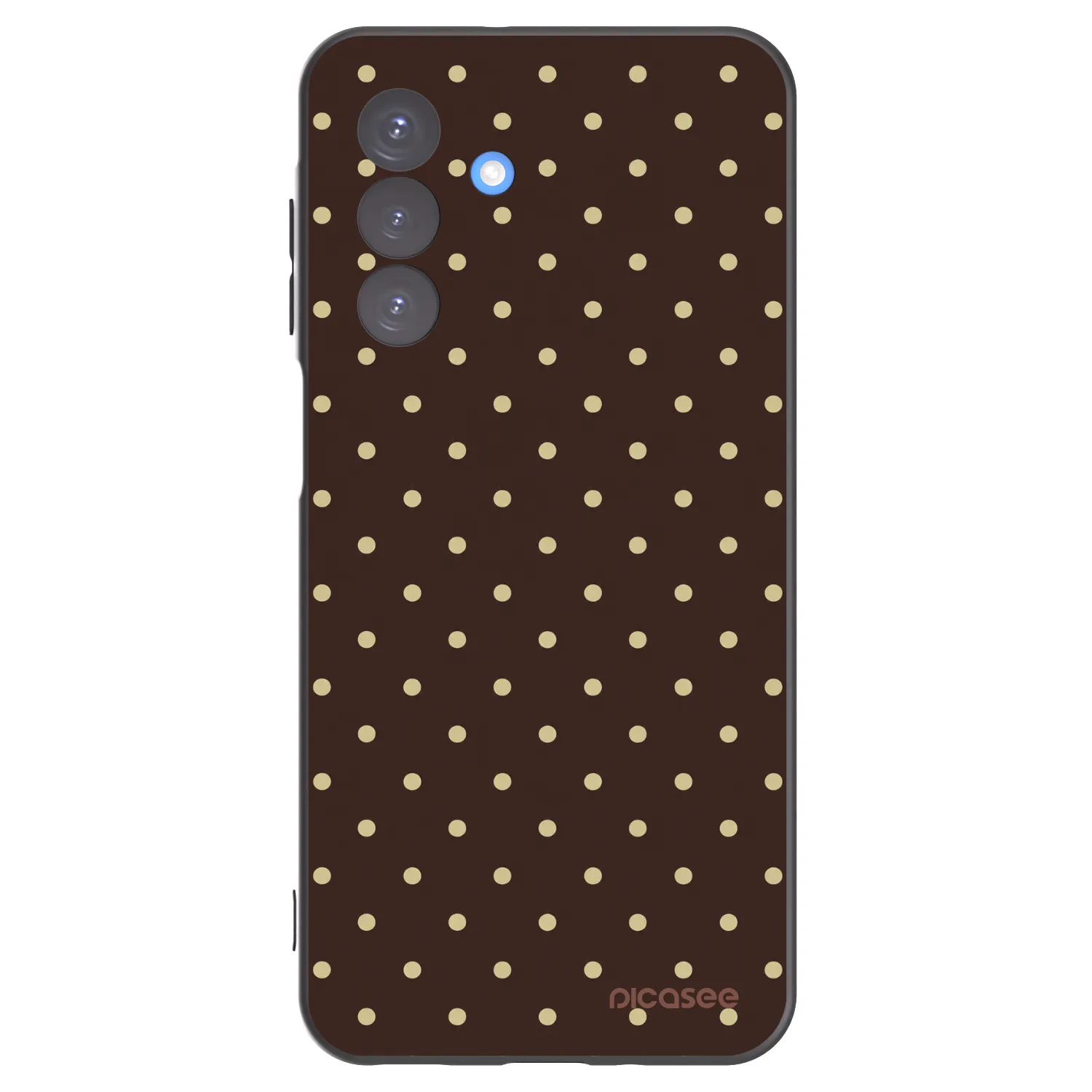 Picasee fekete szilikon tok az alábbi mobiltelefonokra Samsung Galaxy A17 5G - Vanilla Dots & Chocolate